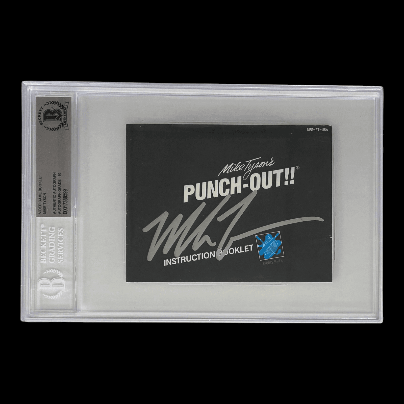 MIKE TYSON SIGNED NINTENDO PUNCH OUT INSTRUCTION BOOKLET BECKETT 17388599 Mike Tyson Other 17388599, supplier stock photo