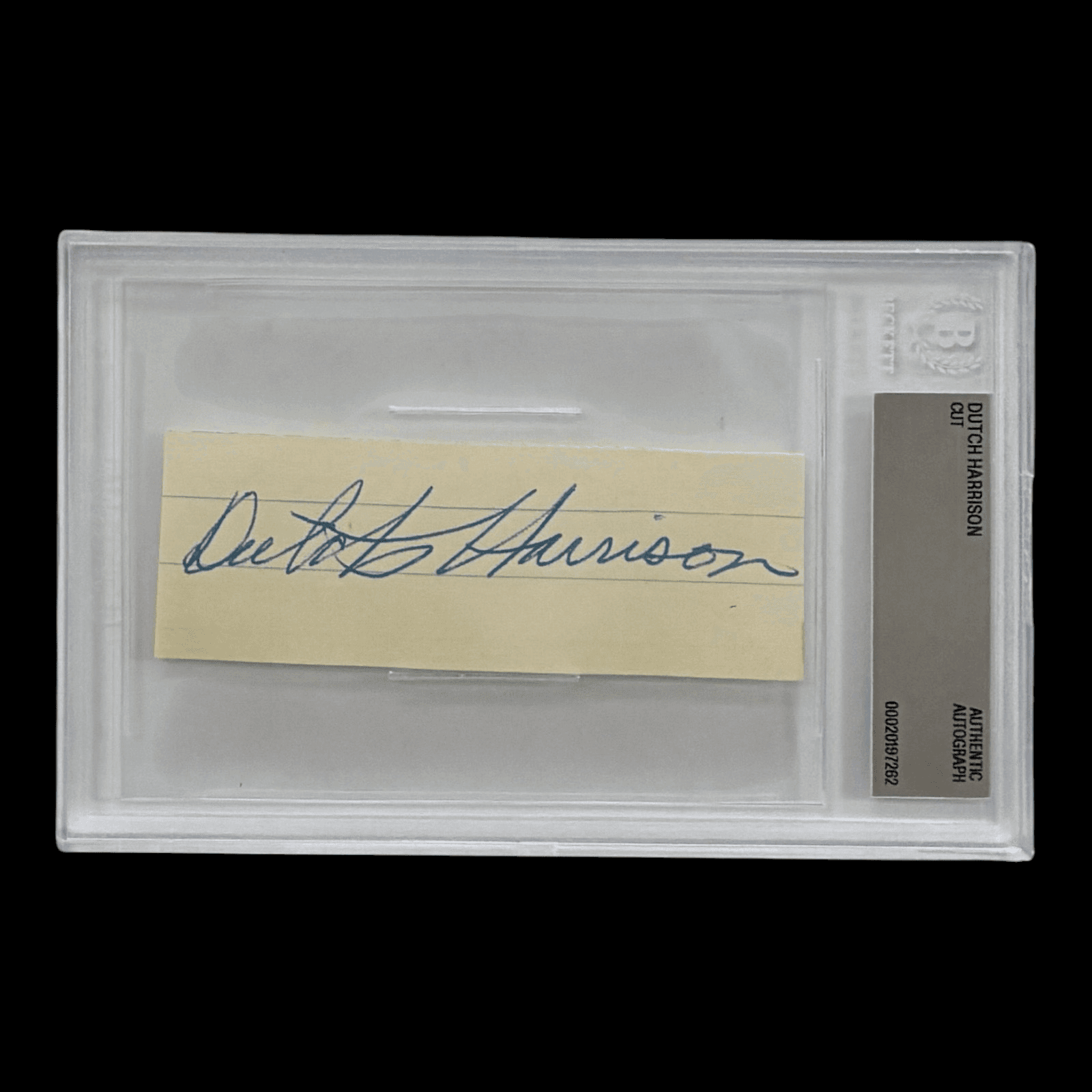 DUTCH HARRISON AUTOGRAPHED CUT BECKETT AUTHENTIC 20197262 PGA GOLF Dutch Harrison Other 20197262, supplier stock photo