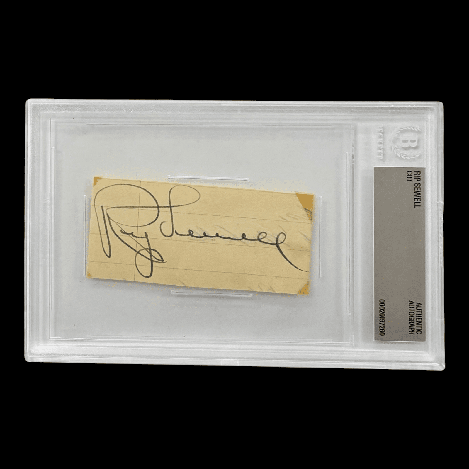 RIP SEWELL AUTOGRAPHED CUT BECKETT AUTHENTIC 20197260 MLB TIGERS PIRATES Rip Sewell Other 20197260, Pittsburgh Pirates, supplier stock photo
