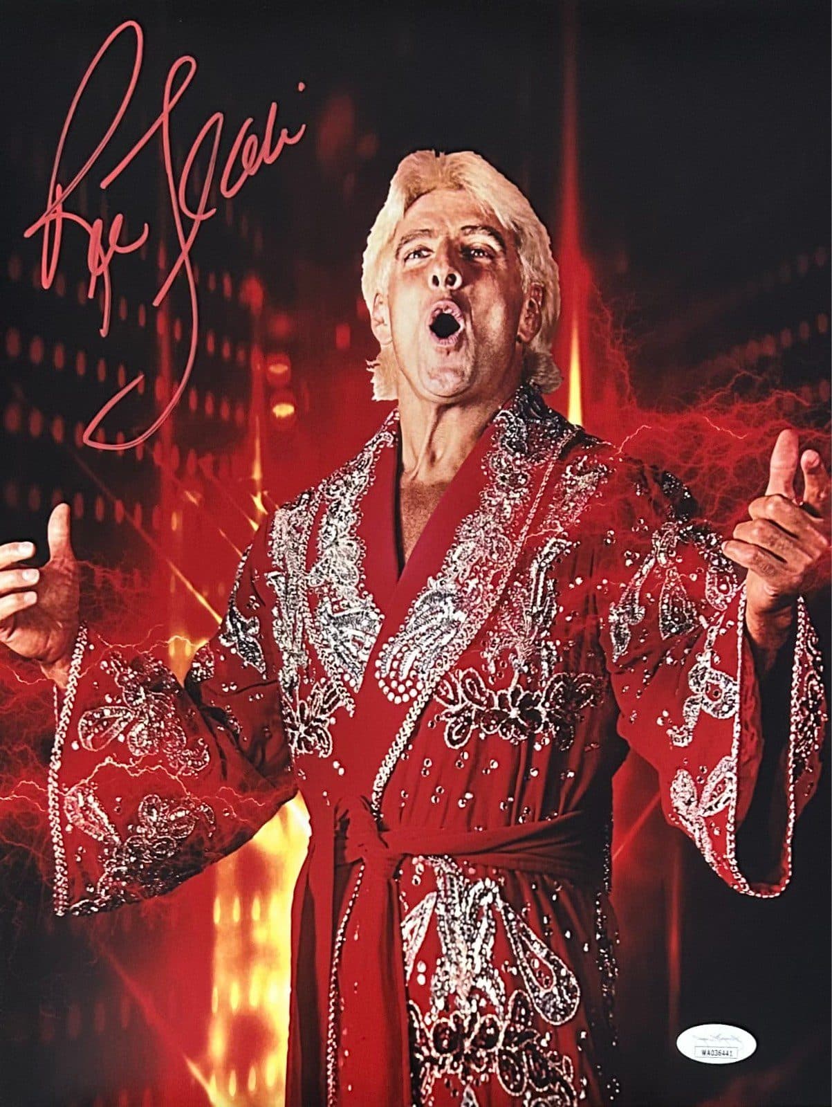 RIC FLAIR AUTOGRAPHED 11×14 PHOTO JSA WWE WCW #10 VERTICAL RED AUTO Ric Flair Photo 11x14-ric-flair-11-14-wwe-wcw, supplier stock photo