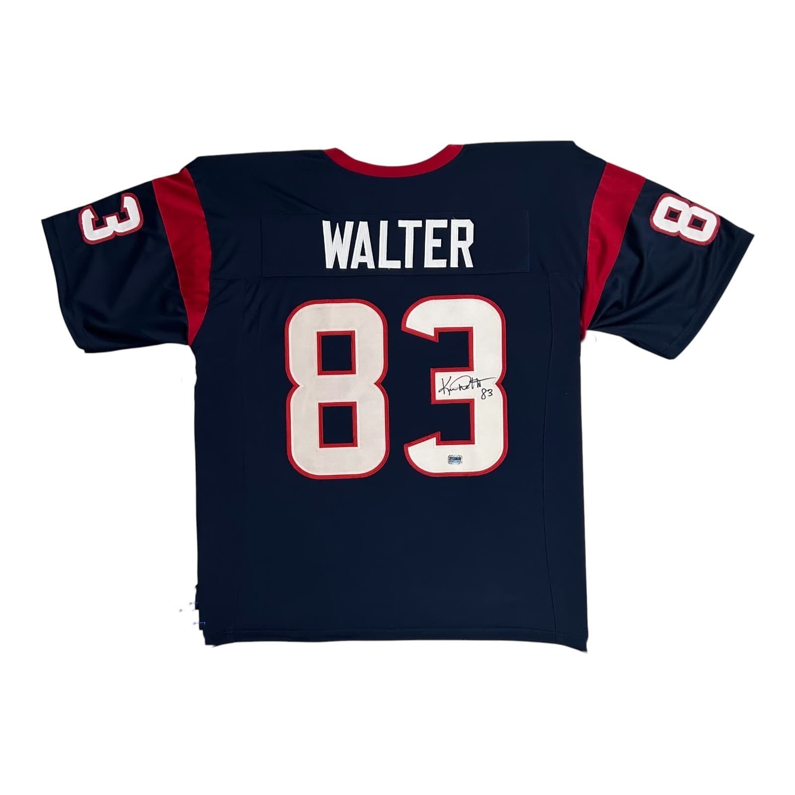 KEVIN WALTER AUTOGRAPHED CUSTOM BLUE JERSEY FITERMAN SPORTS AUTHENTICATED Kevin Walter Jersey kevin-walter-blue-fiterman, supplier stock photo