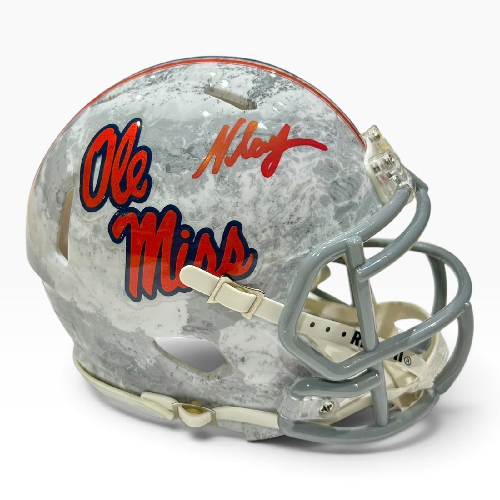 KEWAN LACY AUTOGRAPHED OLE MISS SPEED MINI HELMET JSA REAL TREE CAMO Kewan Lacy Helmet kewan-lacy-speed-mini-real-tree, Ole Miss Rebels, supplier stock photo