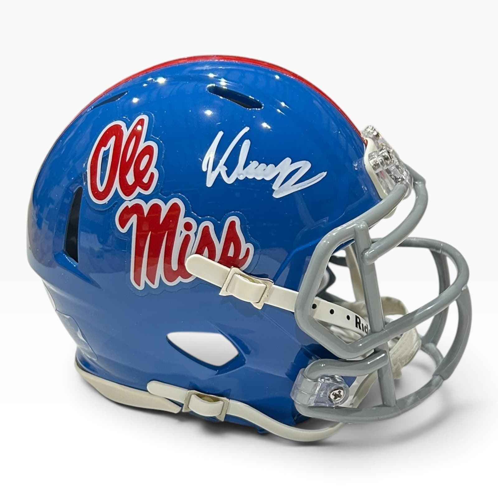 KEWAN LACY AUTOGRAPHED OLE MISS SPEED MINI HELMET JSA POWDER BLUE Kewan Lacy Helmet kewan-lacy-speed-mini-powder-blue, Ole Miss Rebels, supplier stock photo