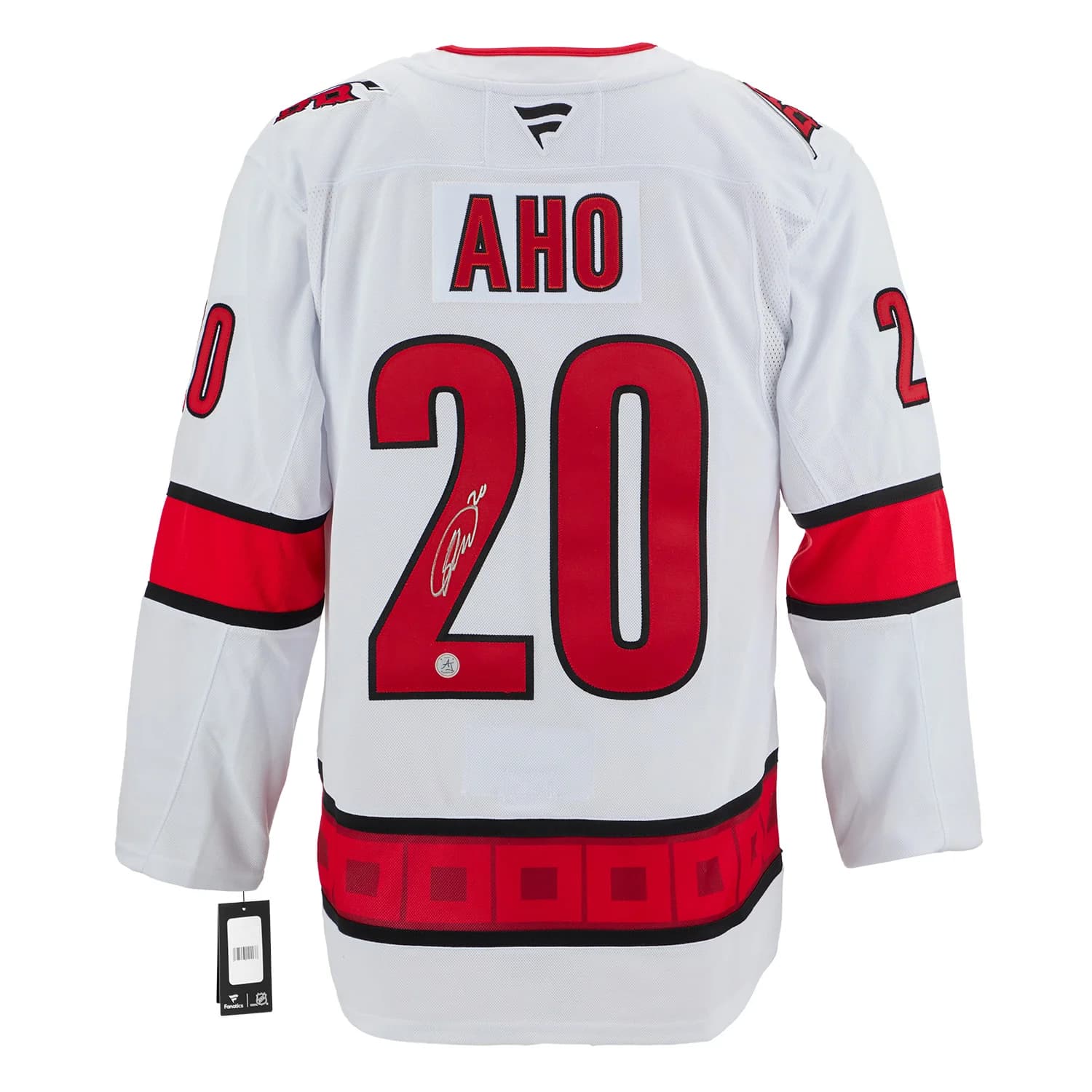 Sebastian Aho Signed Carolina Hurricanes White Fanatics Premium Jersey Sebastian Aho Jersey sebastian-aho-carolina-hurricanes-white-premium, Carolina Hurricanes, supplier stock photo
