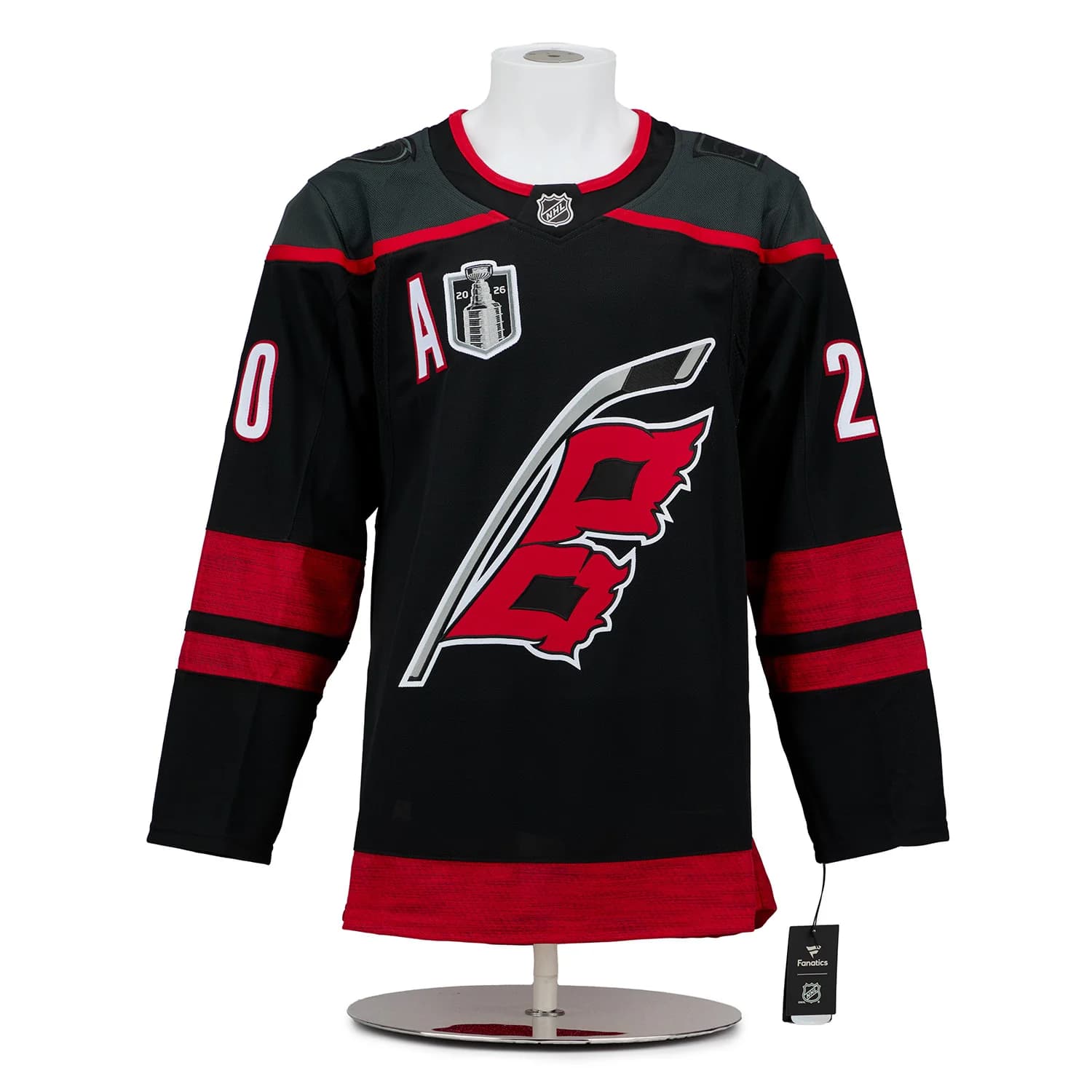 Sebastian Aho Carolina Hurricanes Signed 2026 Stanley Cup Fanatics Jersey Sebastian Aho Jersey sebastian-aho-carolina-hurricanes-2026-stanley, Carolina Hurricanes, view 2, supplier stock photo