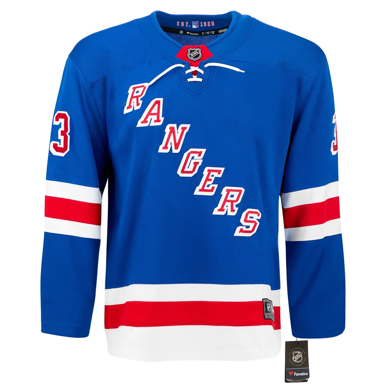 Tony Amonte Signed New York Rangers Fanatics Breakaway Jersey Tony Amonte Jersey breakaway, New York Rangers, view 2, supplier stock photo