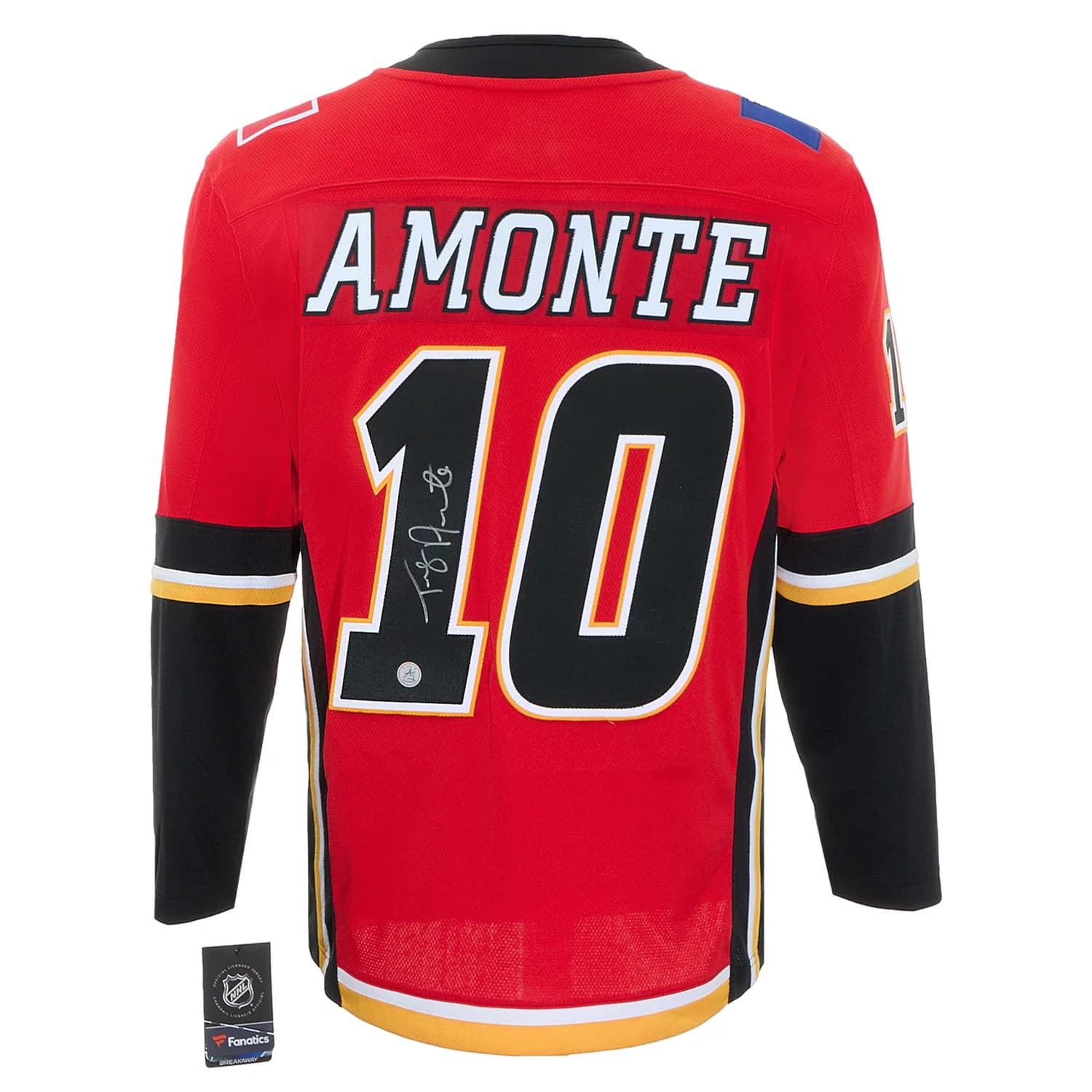 Tony Amonte Signed Calgary Flames Black Logo Fanatics Breakaway Jersey Tony Amonte Jersey black-logo-breakaway, Calgary Flames, supplier stock photo