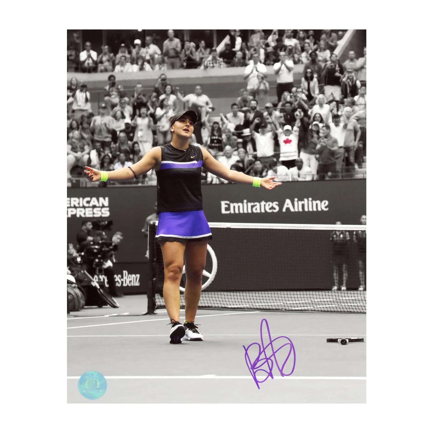 Bianca Andreescu Signed 2019 US Open Tennis Match Point Spotlight 8x10 Photo Bianca Andreescu Photo 8x10-2019-us-open-tennis-match-point, supplier stock photo