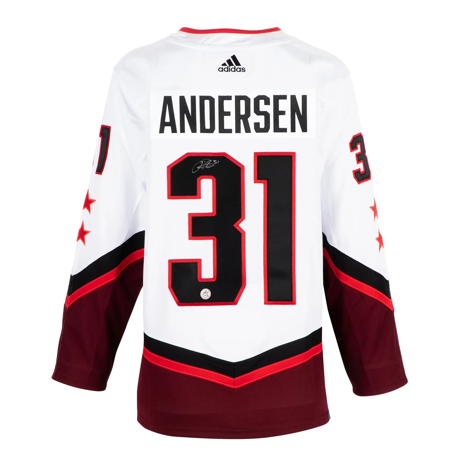 Frederik Andersen Autographed 2022 NHL All-Star Game adidas Jersey Frederik Andersen Jersey 2022-nhl-all-star-game-adidas, supplier stock photo
