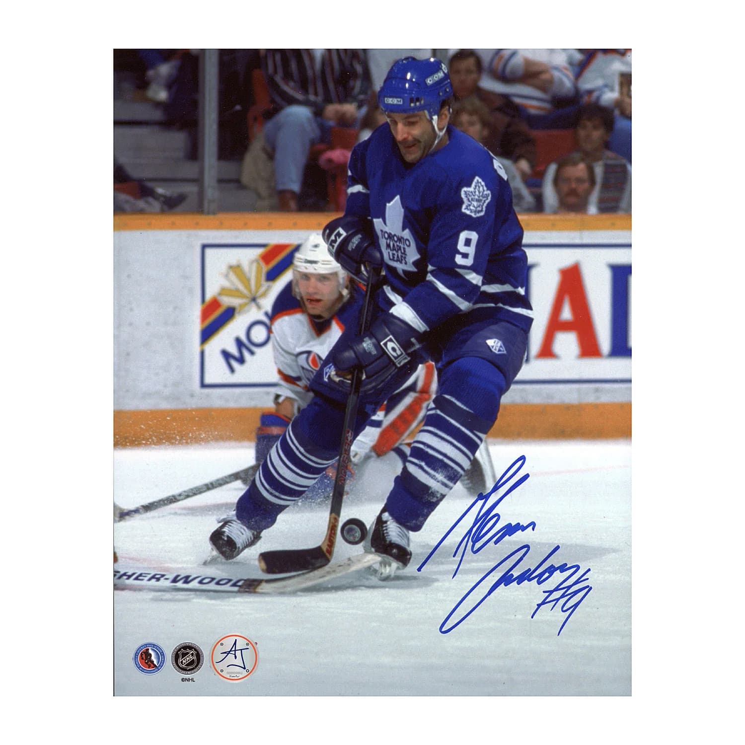 Glenn Anderson Autographed Toronto Maple Leafs Game Action 8x10 Photo Glenn Anderson Photo 8x10-game-action, Toronto Maple Leafs, supplier stock photo
