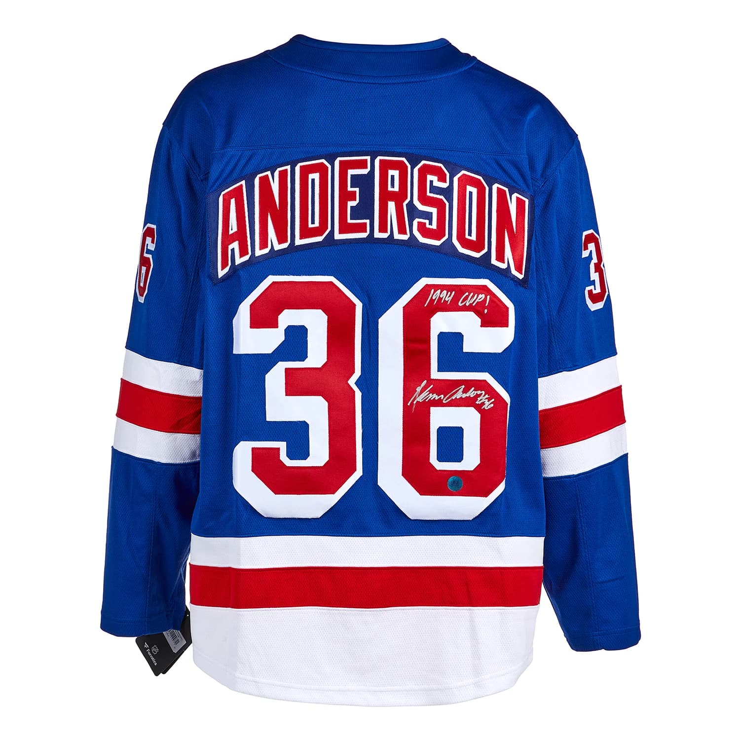 Glenn Anderson Autographed New York Rangers Fanatics Breakaway Jersey Glenn Anderson Jersey breakaway, New York Rangers, supplier stock photo