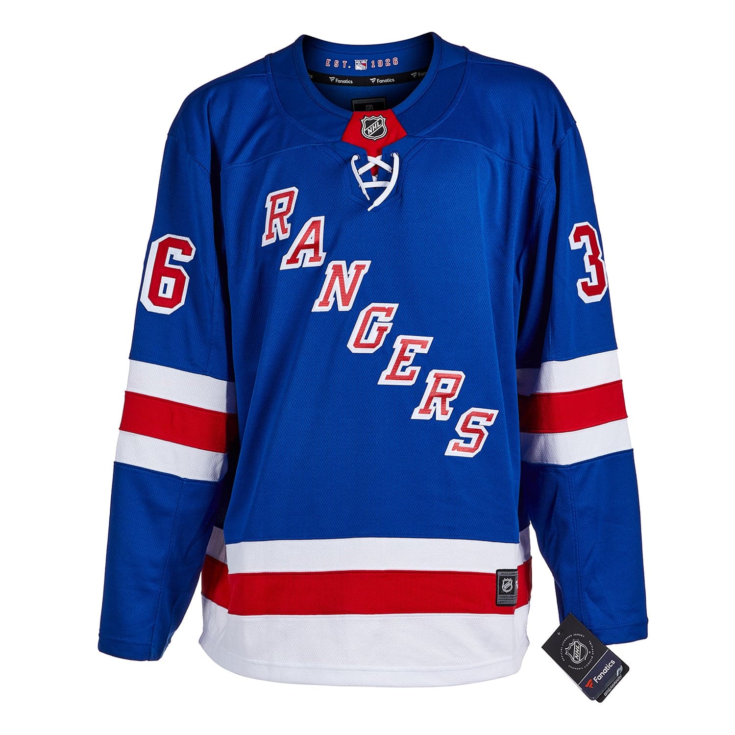 Glenn Anderson Autographed New York Rangers Fanatics Breakaway Jersey Glenn Anderson Jersey breakaway, New York Rangers, view 2, supplier stock photo