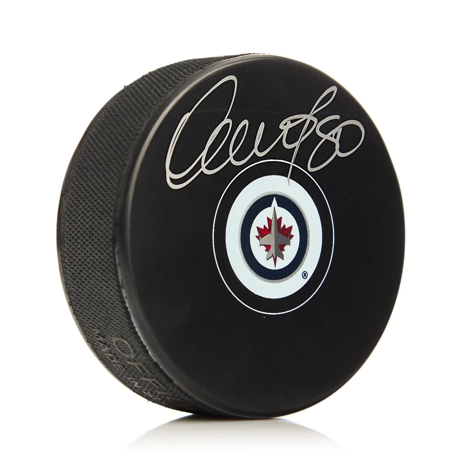 Nik Antropov Autographed Winnipeg Jets Hockey Puck Nik Antropov Puck hockey, Winnipeg Jets, supplier stock photo