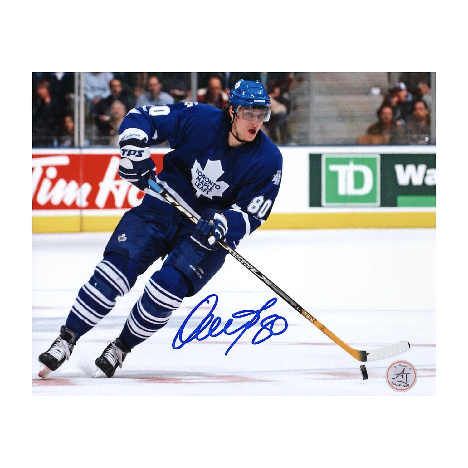 Nik Antropov Autographed Toronto Maple Leafs Game Action 8x10 Photo Nik Antropov Photo 8x10-game-action, Toronto Maple Leafs, supplier stock photo