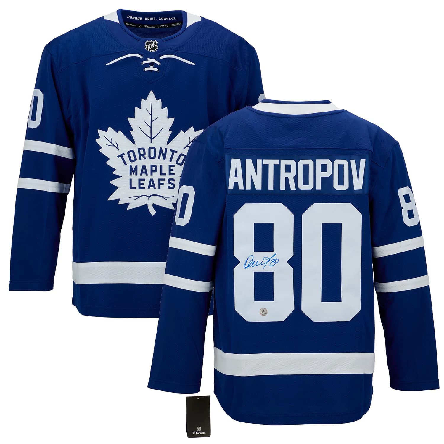 Nik Antropov Autographed Toronto Maple Leafs Fanatics Breakaway Jersey Nik Antropov Jersey breakaway, Toronto Maple Leafs, view 3, supplier stock photo