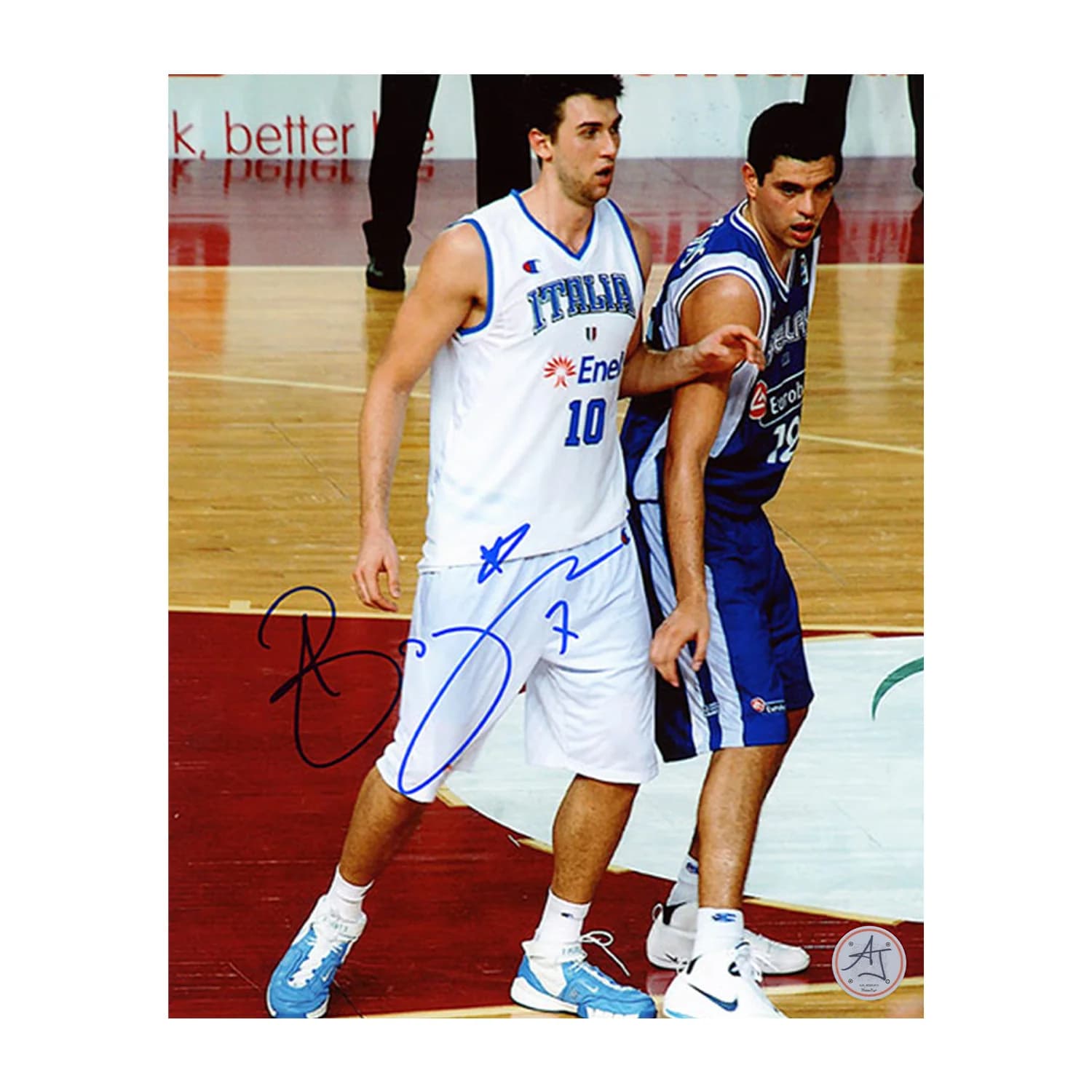 Andrea Bargnani Autographed Italy Basketball 8x10 Photo Andrea Bargnani Photo 8x10-italy-basketball, supplier stock photo