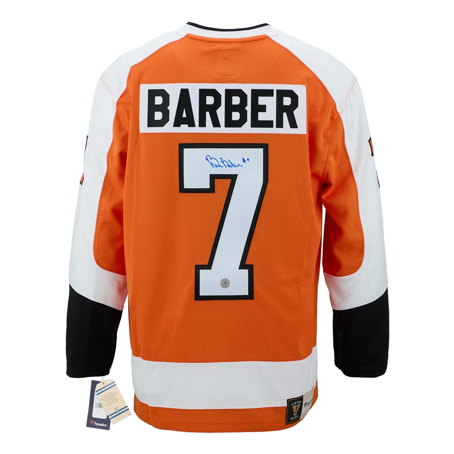 Bill Barber Signed Philadelphia Flyers Fanatics Throwback Jersey Bill Barber Jersey throwback, Philadelphia Flyers, supplier stock photo