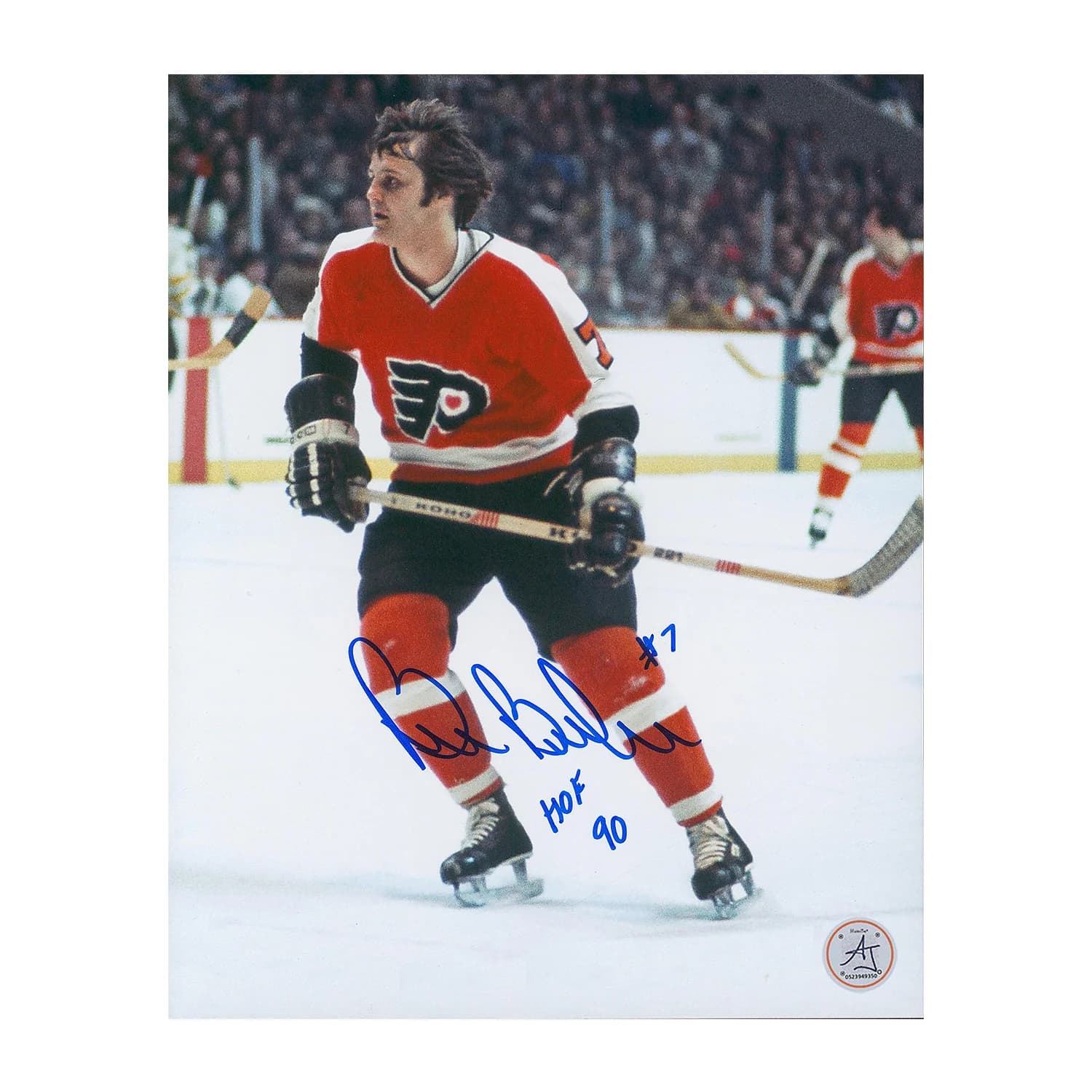 Bill Barber Signed Philadelphia Flyers Game Action 8x10 Photo with Note Bill Barber Photo 8x10-game-action-note, Philadelphia Flyers, supplier stock photo