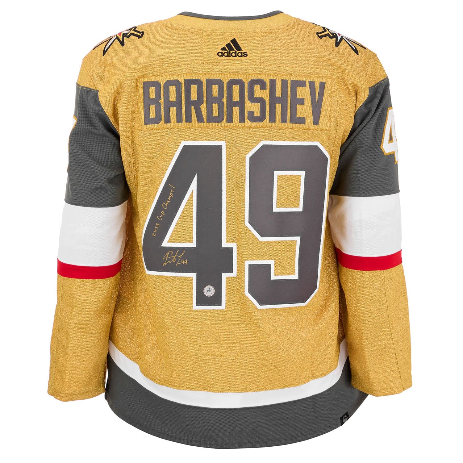 Ivan Barbashev Vegas Golden Knights Signed 2023 Stanley Cup adidas Jersey Ivan Barbashev Jersey 2023-stanley-cup-adidas, Vegas Golden Knights, supplier stock photo