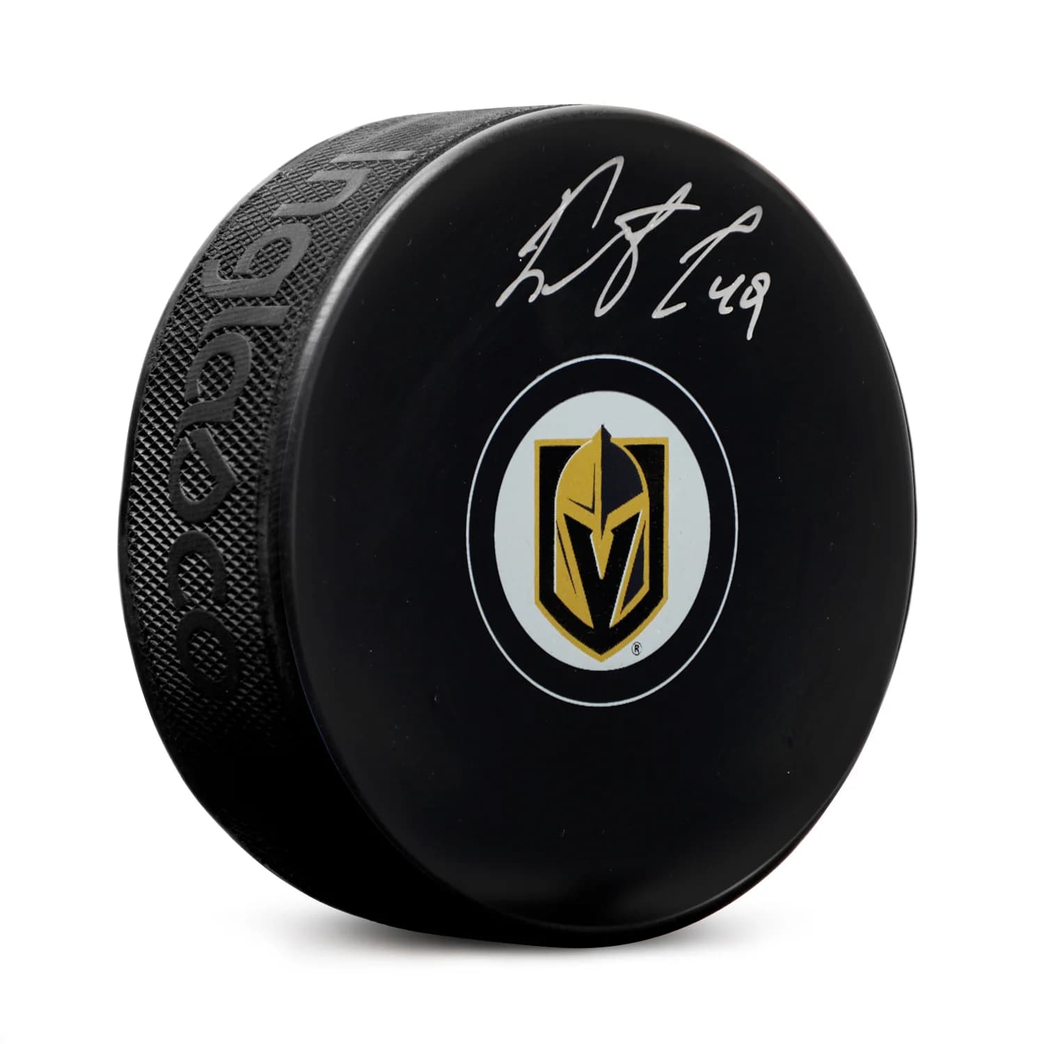 Ivan Barbashev Autographed Vegas Golden Knights Hockey Puck Ivan Barbashev Puck hockey, Vegas Golden Knights, supplier stock photo