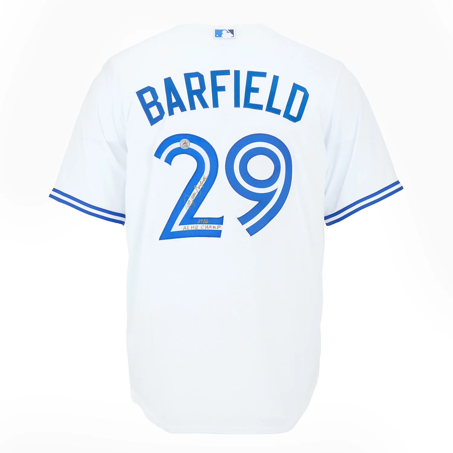 Jesse Barfield Signed Toronto Blue Jays White Nike Jersey with Note Jesse Barfield Jersey toronto-blue-jays-white-nike-note, supplier stock photo