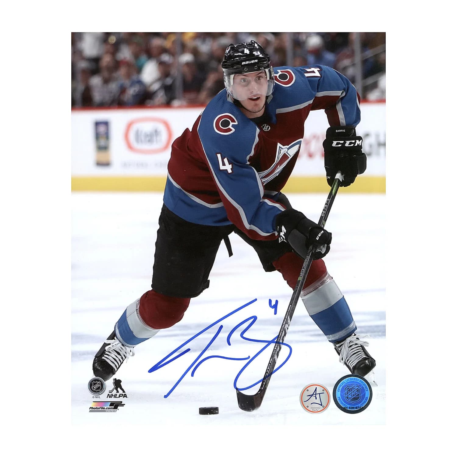 Tyson Barrie Autographed Colorado Avalanche Hockey 8x10 Photo Tyson Barrie Photo 8x10-tyson-barrie-colorado-avalanche-hockey, Colorado Avalanche, supplier stock photo