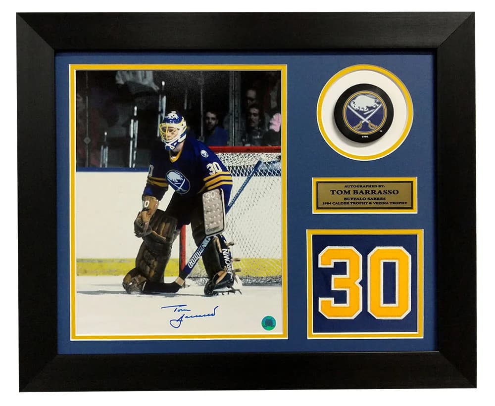 Tom Barrasso Signed Buffalo Sabres Game Day Number 20x24 Frame Tom Barrasso Other 20x24-game-day-number-frame, Buffalo Sabres, supplier stock photo