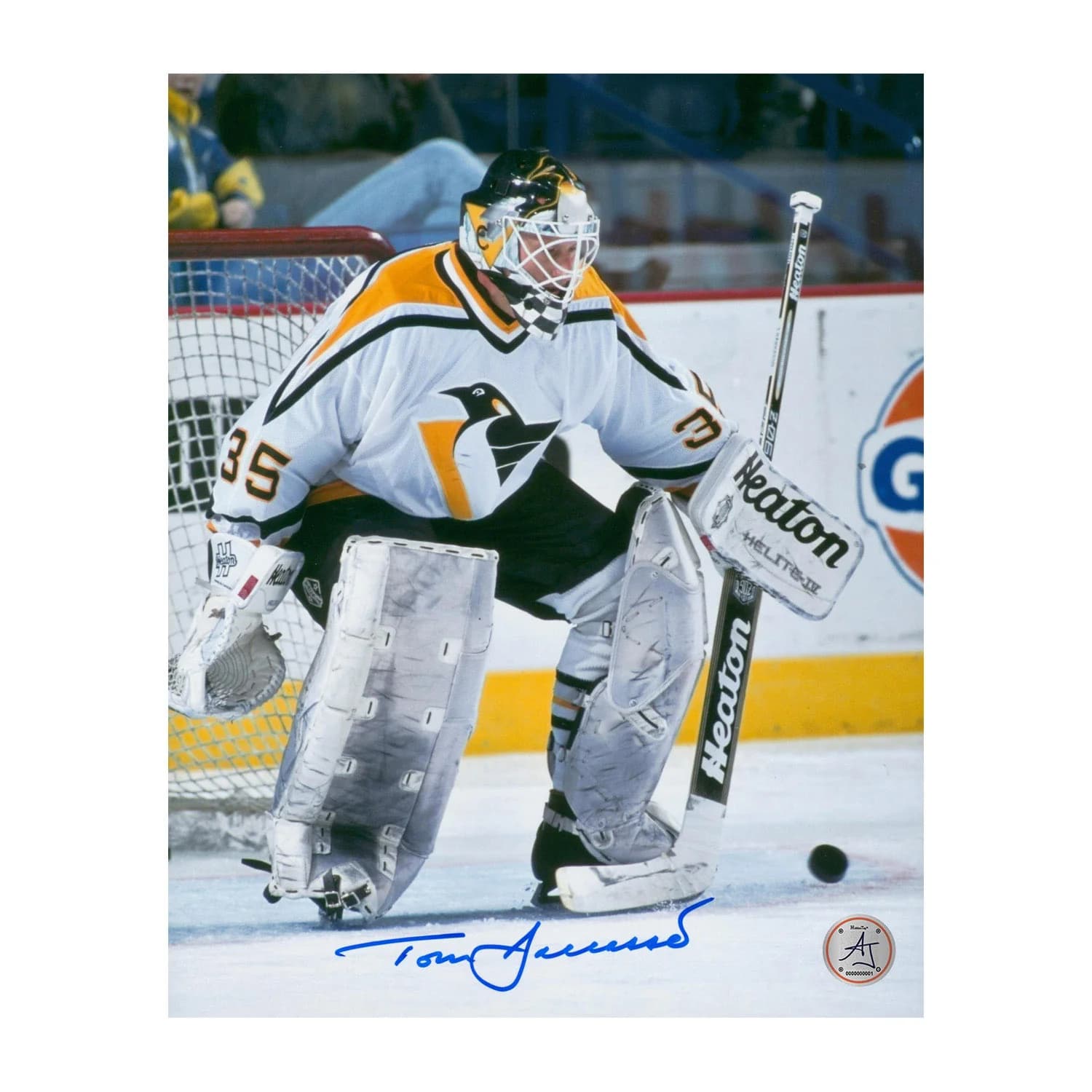Tom Barrasso Autographed Pittsburgh Penguins Stick Save 8x10 Photo Tom Barrasso Photo 8x10-stick-save, Pittsburgh Penguins, supplier stock photo