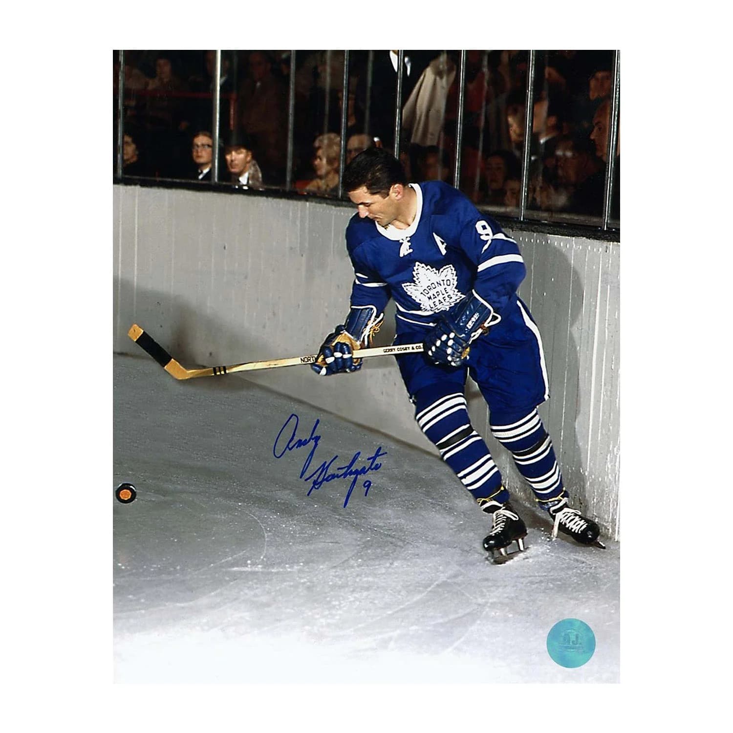 Andy Bathgate Autographed Toronto Maple Leafs Hockey 8x10 Photo Andy Bathgate Photo 8x10-hockey, Toronto Maple Leafs, supplier stock photo