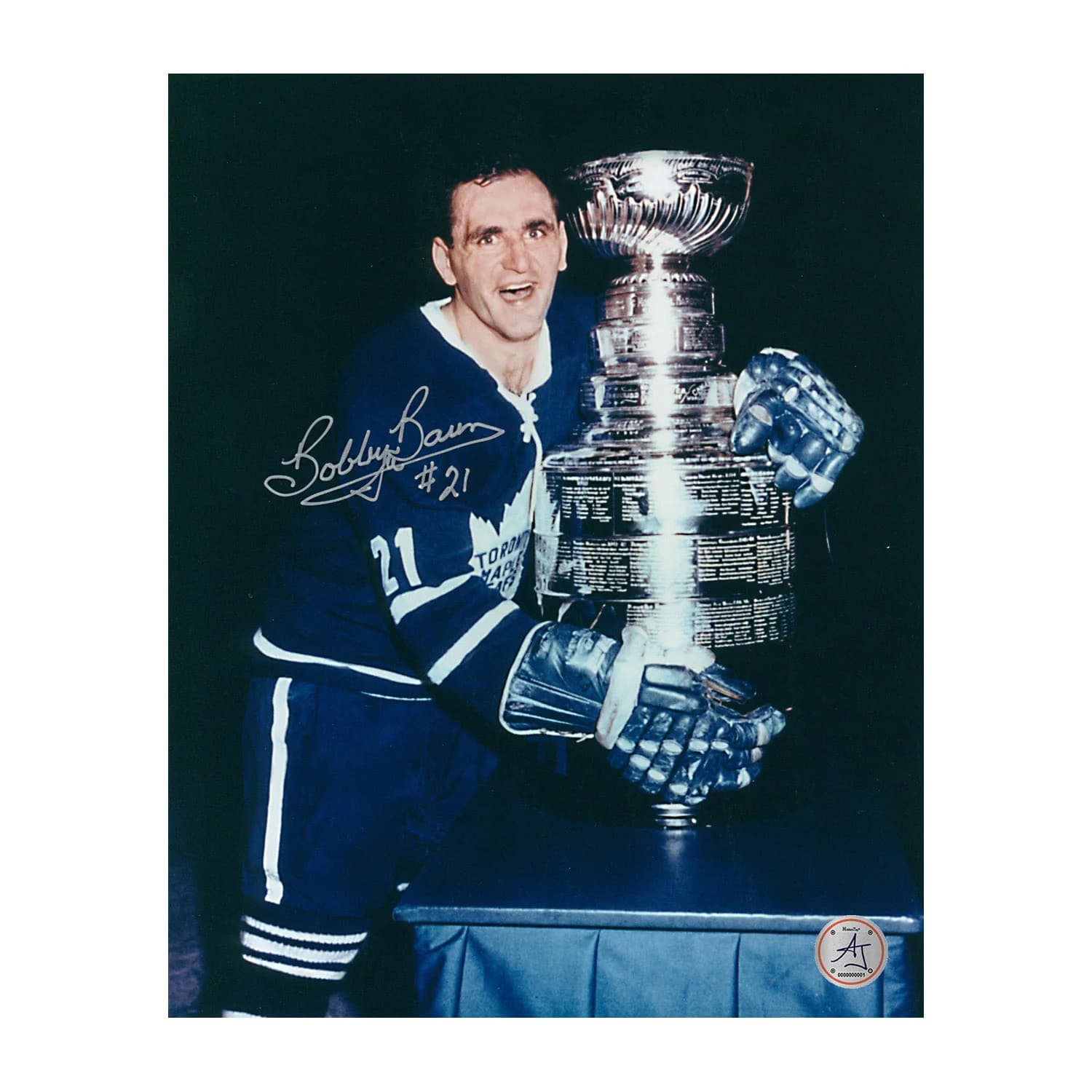 Bobby Baun Autographed Toronto Maple Leafs 8x10 Photo Bobby Baun Photo 8x10, Toronto Maple Leafs, supplier stock photo