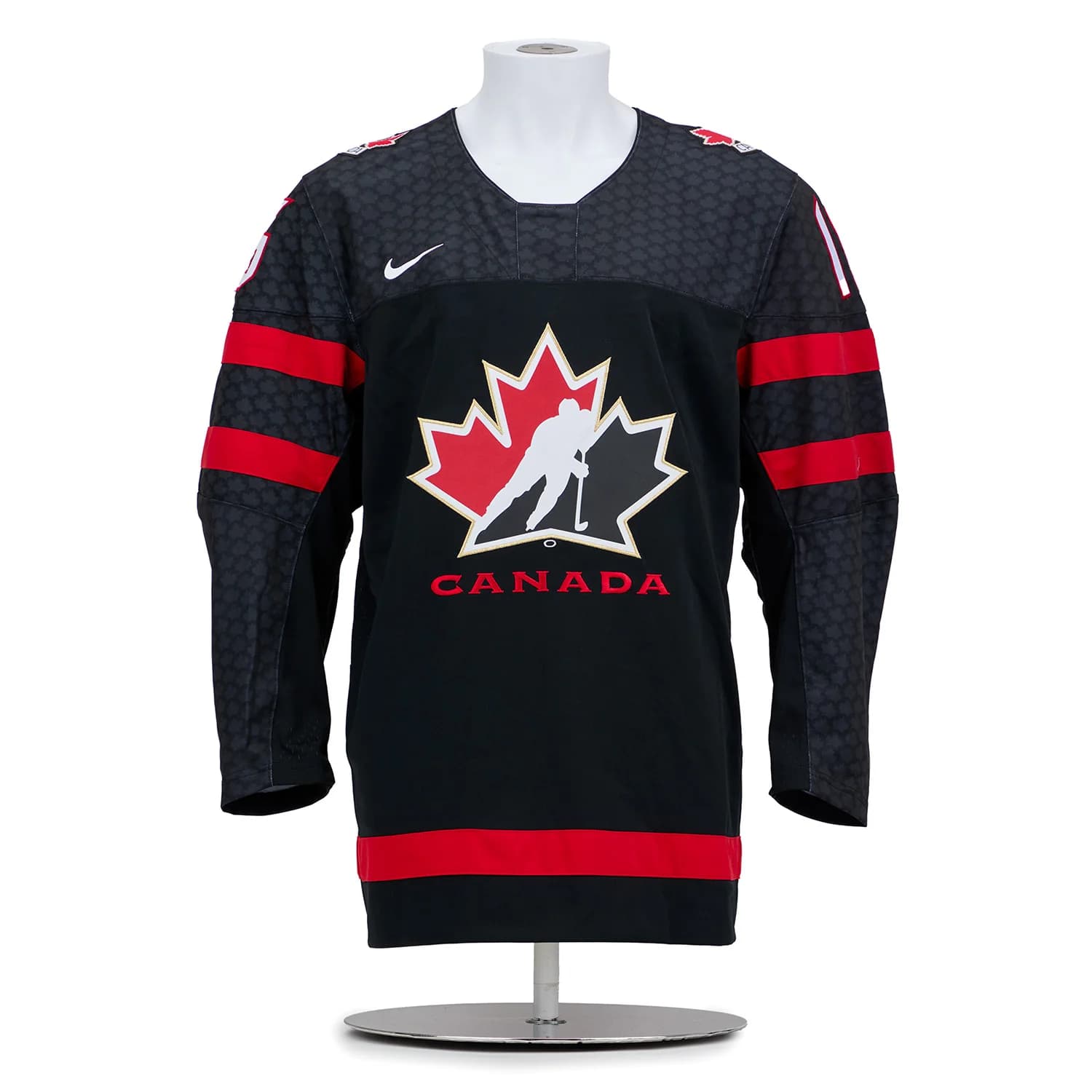 Connor Bedard Team Canada Signed & Inscribed World Jr MVP Nike Jersey #22/23 Connor Bedard Jersey connor-bedard-team-canada-inscribed-world, view 2, supplier stock photo