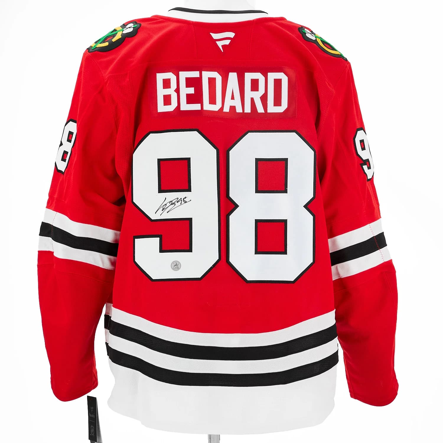 Connor Bedard Signed Chicago Blackhawks Fanatics On Ice Authentic Jersey Connor Bedard Jersey connor-bedard-ice, Chicago Blackhawks, supplier stock photo