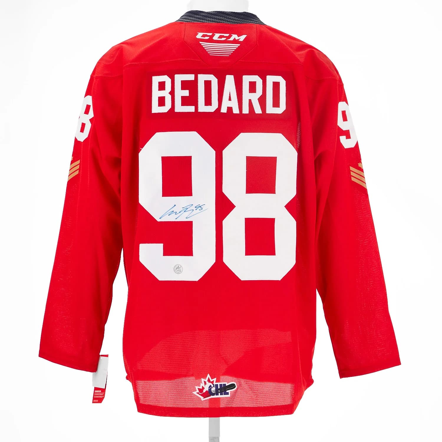 Connor Bedard Signed Regina Pats Alternate CHL Replica CCM Hockey Jersey Connor Bedard Jersey connor-bedard-regina-pats-alternate-chl, supplier stock photo