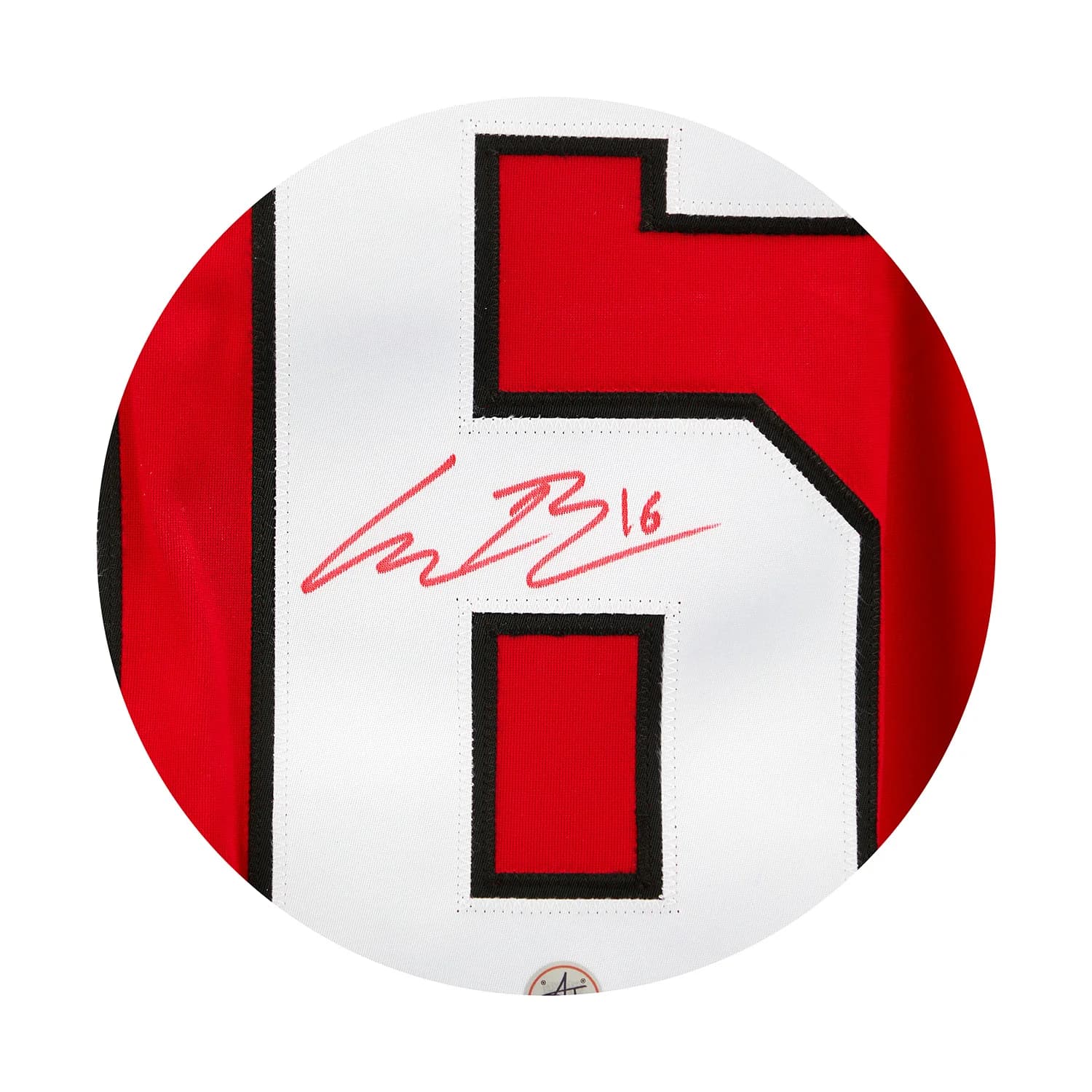 Connor Bedard Autographed Team Canada Red Nike Hockey Jersey Connor Bedard Jersey connor-bedard-team-canada-red-nike, view 3, supplier stock photo