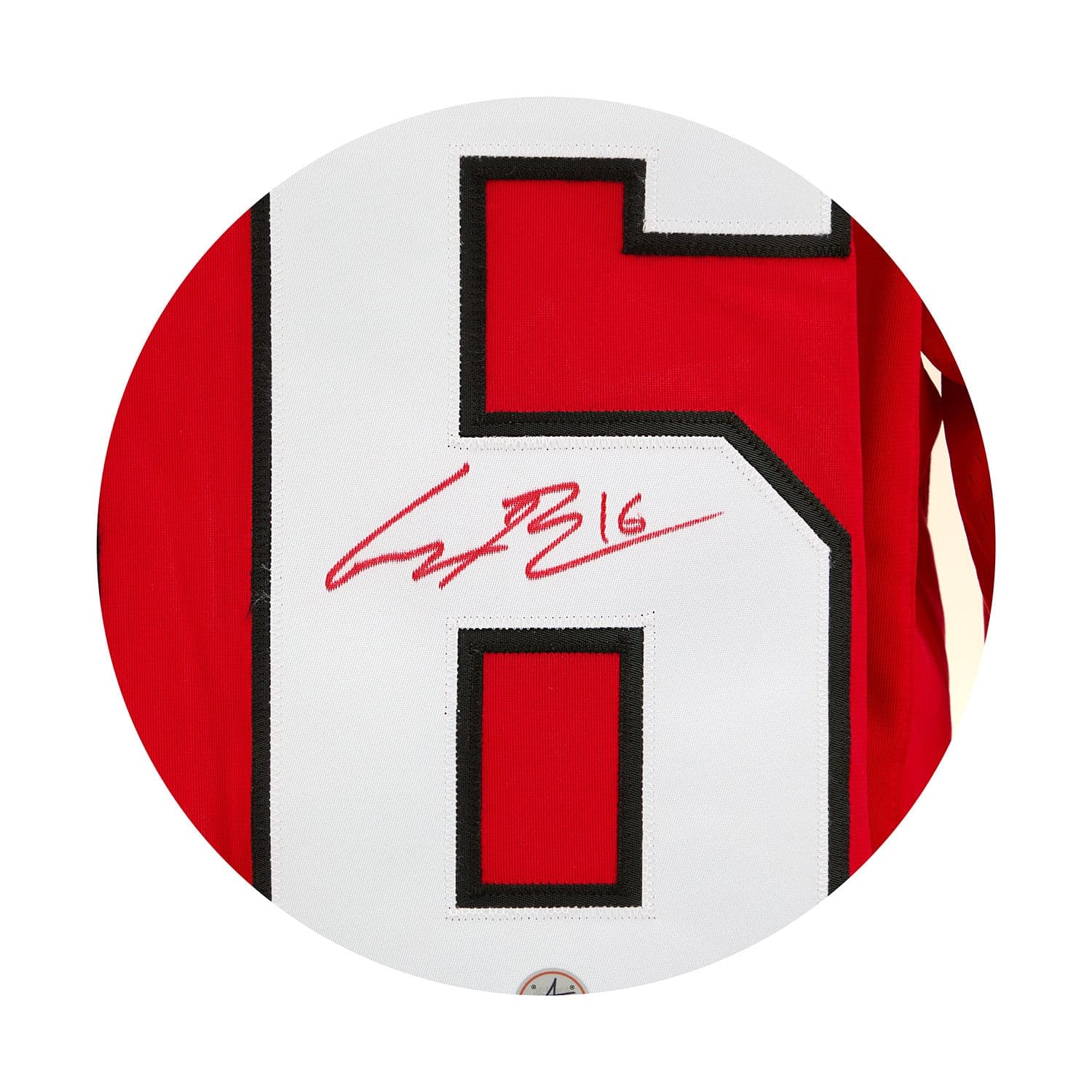 Connor Bedard Autographed Team Canada Red Nike Hockey Jersey Connor Bedard Jersey connor-bedard-team-canada-red-nike, view 3, supplier stock photo