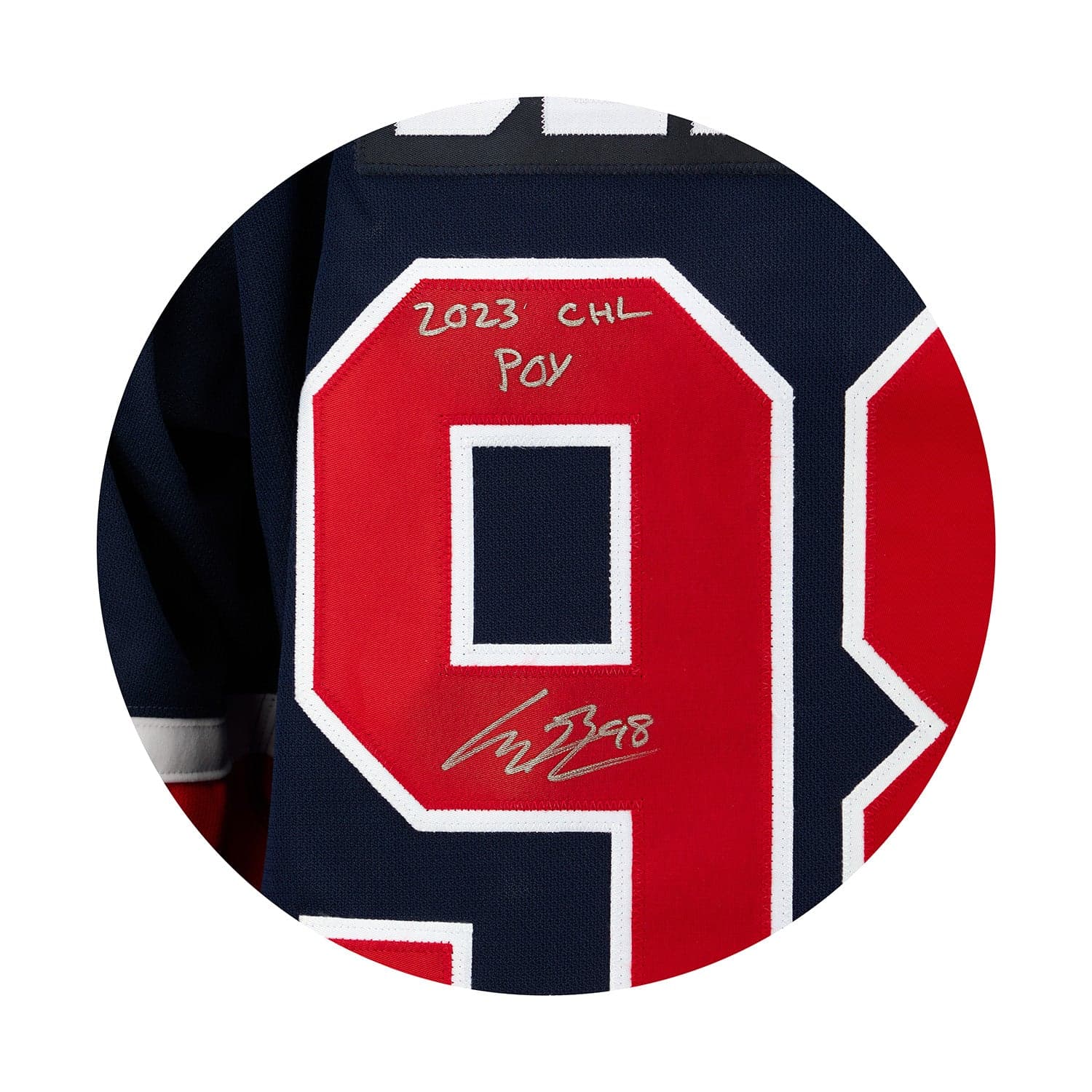 Connor Bedard Signed Regina Pats Authentic CCM Jersey with 2023 CHL POY #54/98 Connor Bedard Jersey connor-bedard-regina-pats-ccm-2023, view 3, supplier stock photo