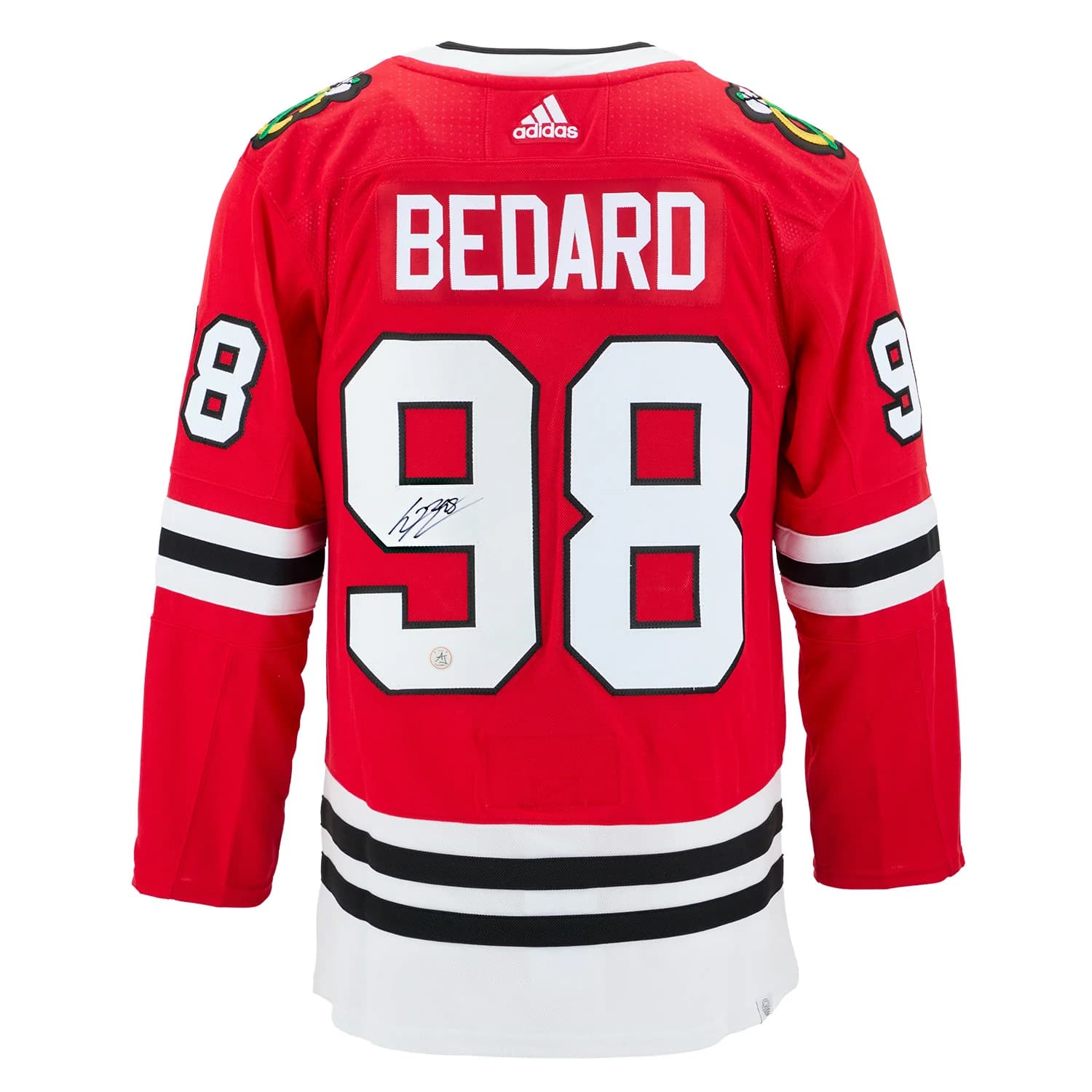 Connor Bedard Autographed Chicago Blackhawks adidas Jersey Connor Bedard Jersey connor-bedard-adidas, Chicago Blackhawks, supplier stock photo
