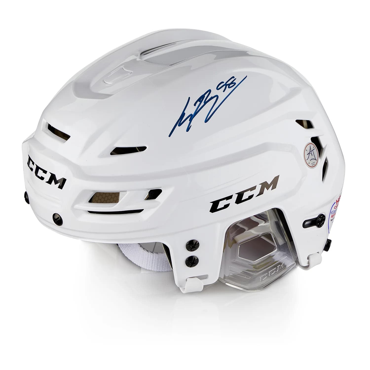Connor Bedard Autographed White CCM Hockey Helmet Connor Bedard Helmet connor-bedard-white-ccm-hockey, supplier stock photo