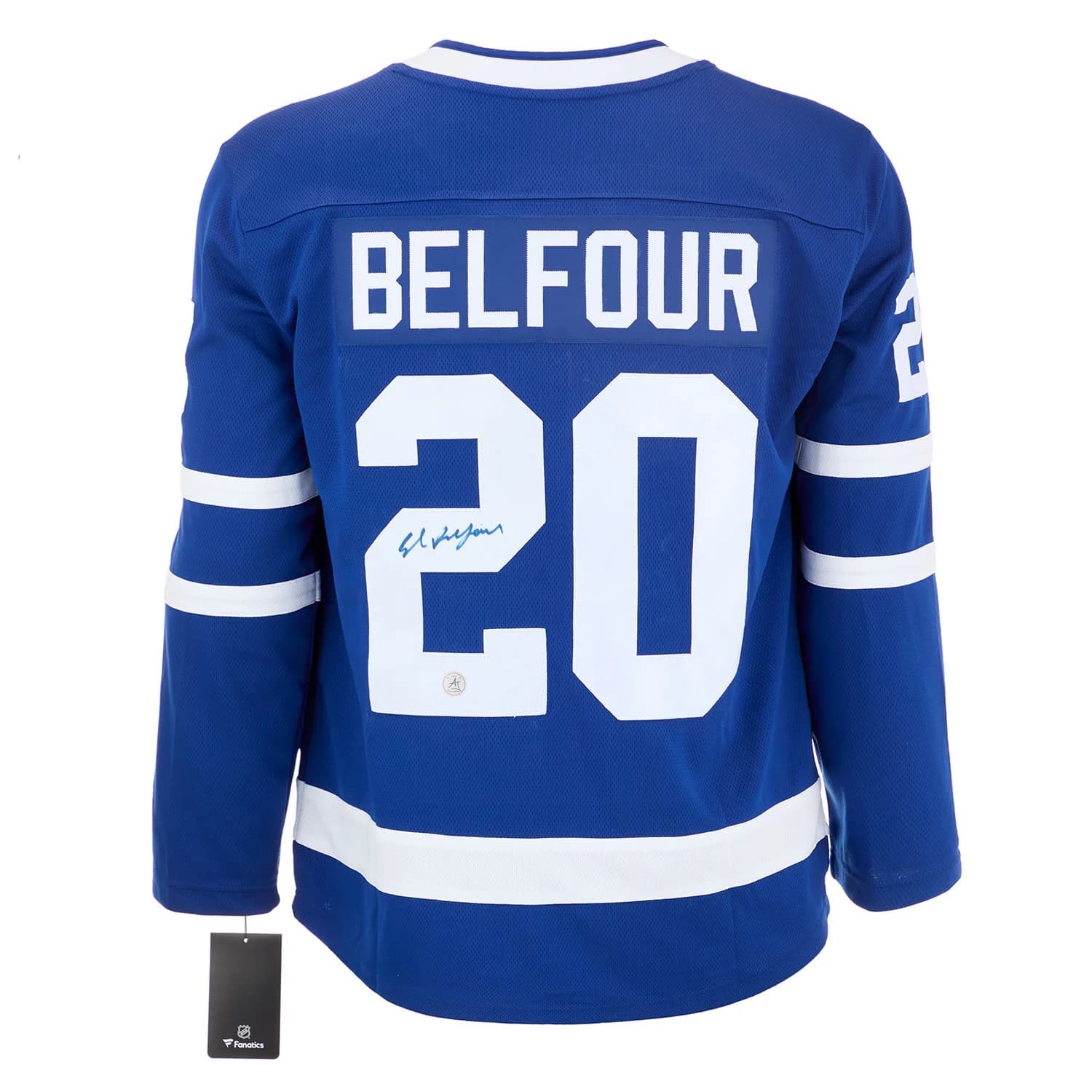 Ed Belfour Autographed Toronto Maple Leafs Fanatics Breakaway Jersey Ed Belfour Jersey breakaway, Toronto Maple Leafs, supplier stock photo