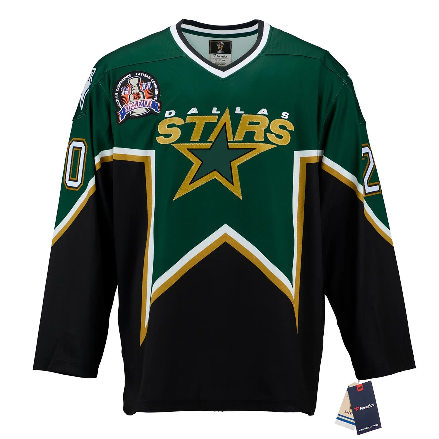 Ed Belfour Dallas Stars Signed & Inscribed 1999 Stanley Cup Fanatics Jersey Ed Belfour Jersey ed-belfour-dallas-stars-inscribed-1999, Dallas Stars, view 2, supplier stock photo