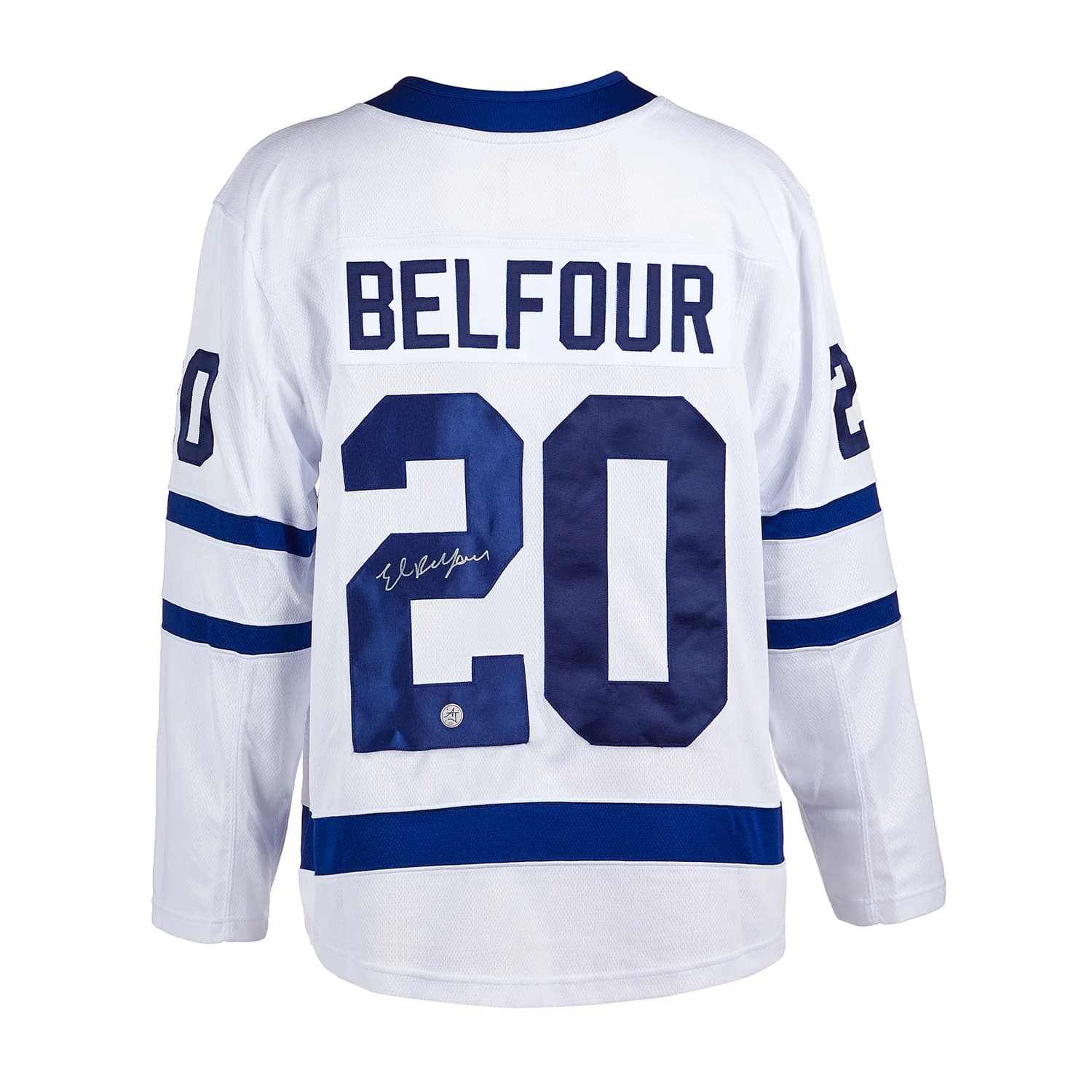Ed Belfour Signed Toronto Maple Leafs White Fanatics Breakaway Jersey Ed Belfour Jersey white-breakaway, Toronto Maple Leafs, supplier stock photo
