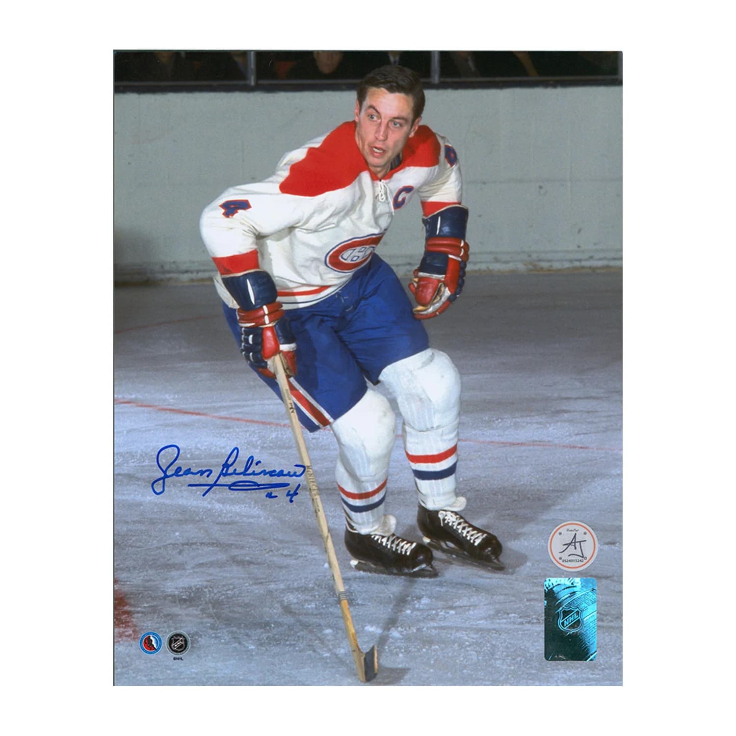 Jean Beliveau Signed Montreal Canadiens Original Six 8x10 Photo Jean Beliveau Photo 8x10-original-six, Montreal Canadiens, supplier stock photo