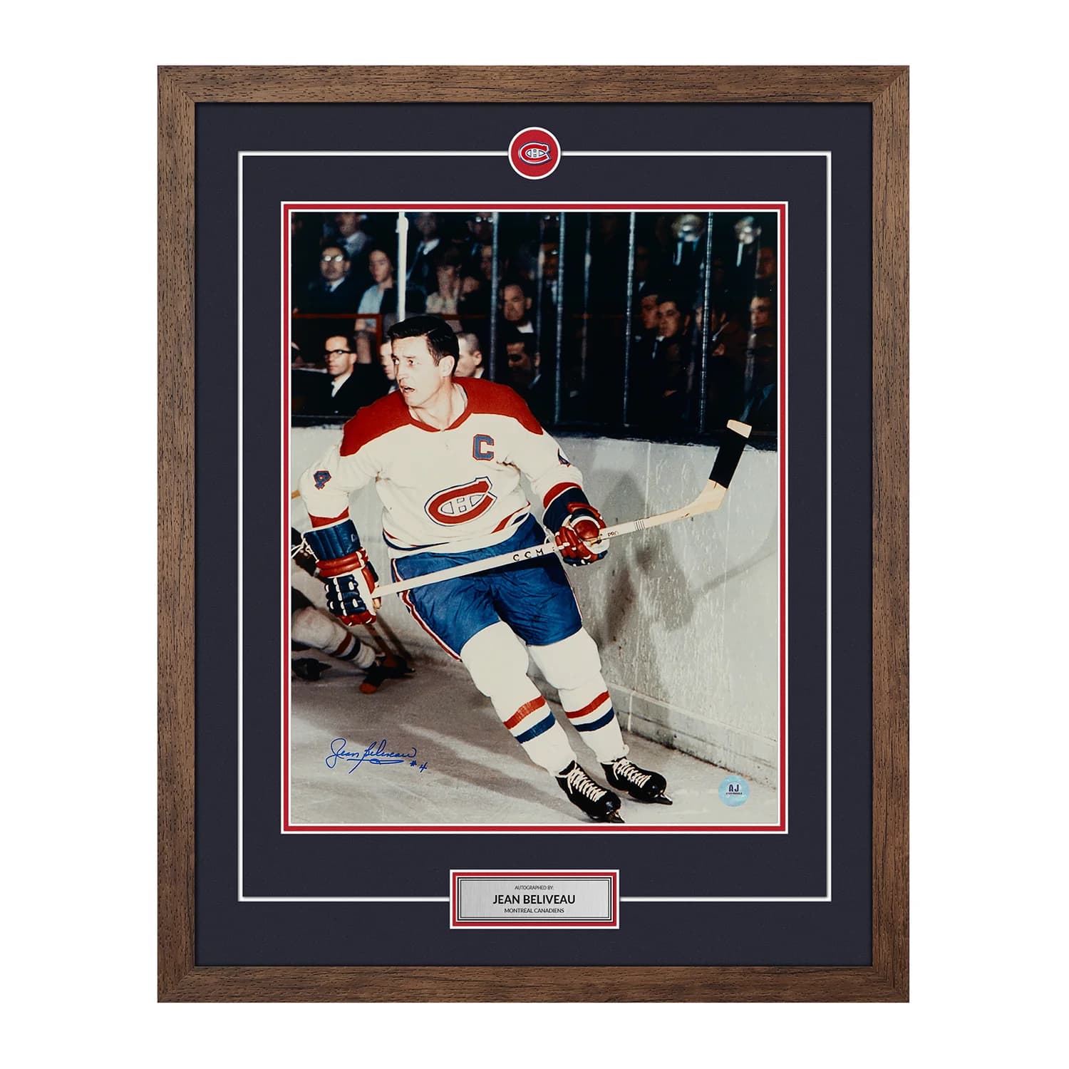 Jean Beliveau Montreal Canadiens Signed Action 26x32 Frame Jean Beliveau Other 26x32-action-frame, Montreal Canadiens, supplier stock photo