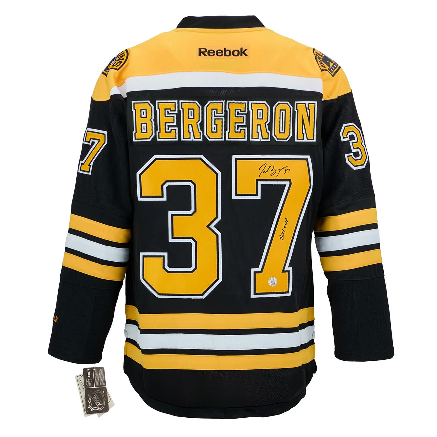 Patrice Bergeron Signed & Inscribed Boston Bruins 2011 Stanley Cup Reebok Jersey Patrice Bergeron Jersey patrice-bergeron-inscribed-boston-bruins-2011, Boston Bruins, supplier stock photo