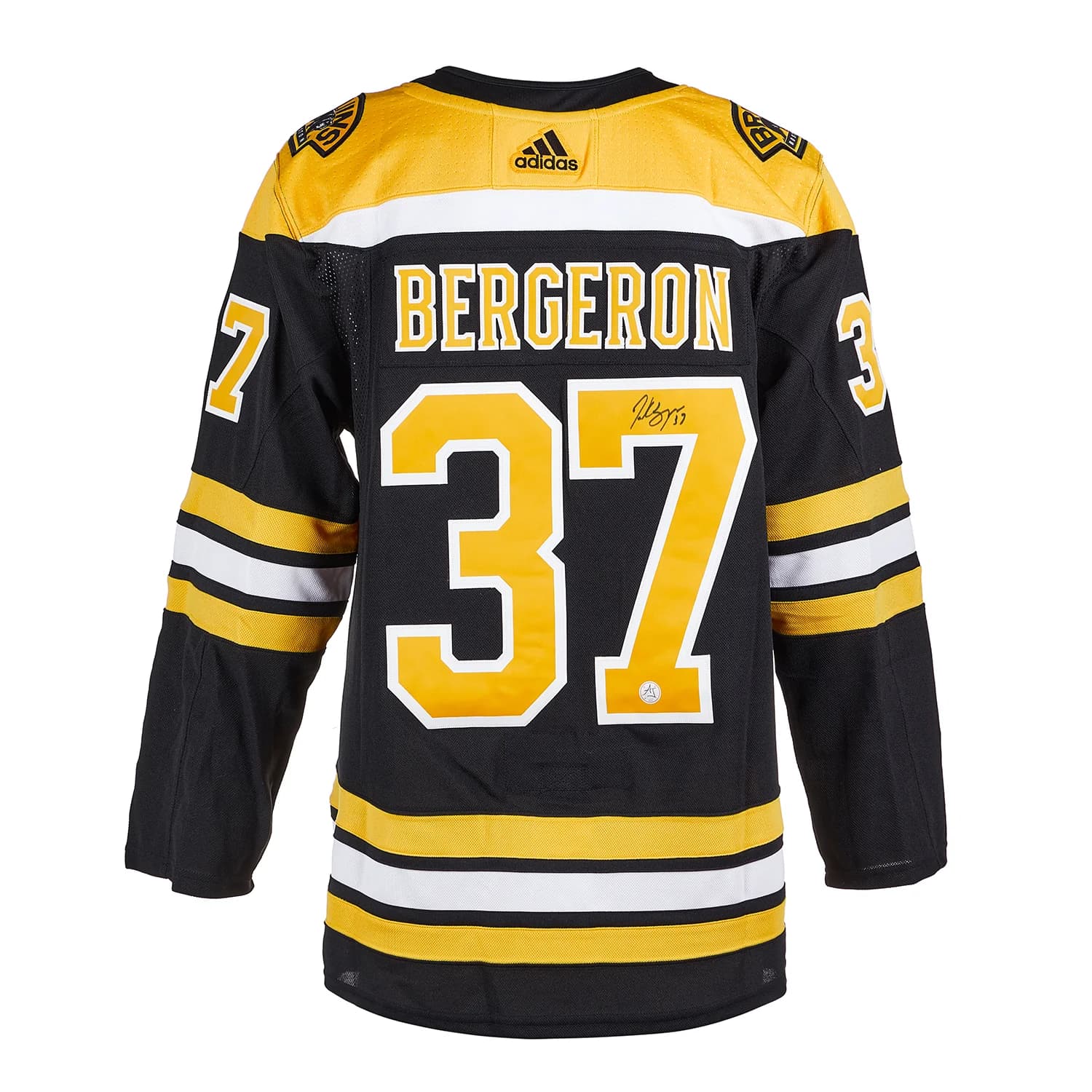 Patrice Bergeron Autographed Boston Bruins adidas Jersey Patrice Bergeron Jersey adidas, Boston Bruins, supplier stock photo