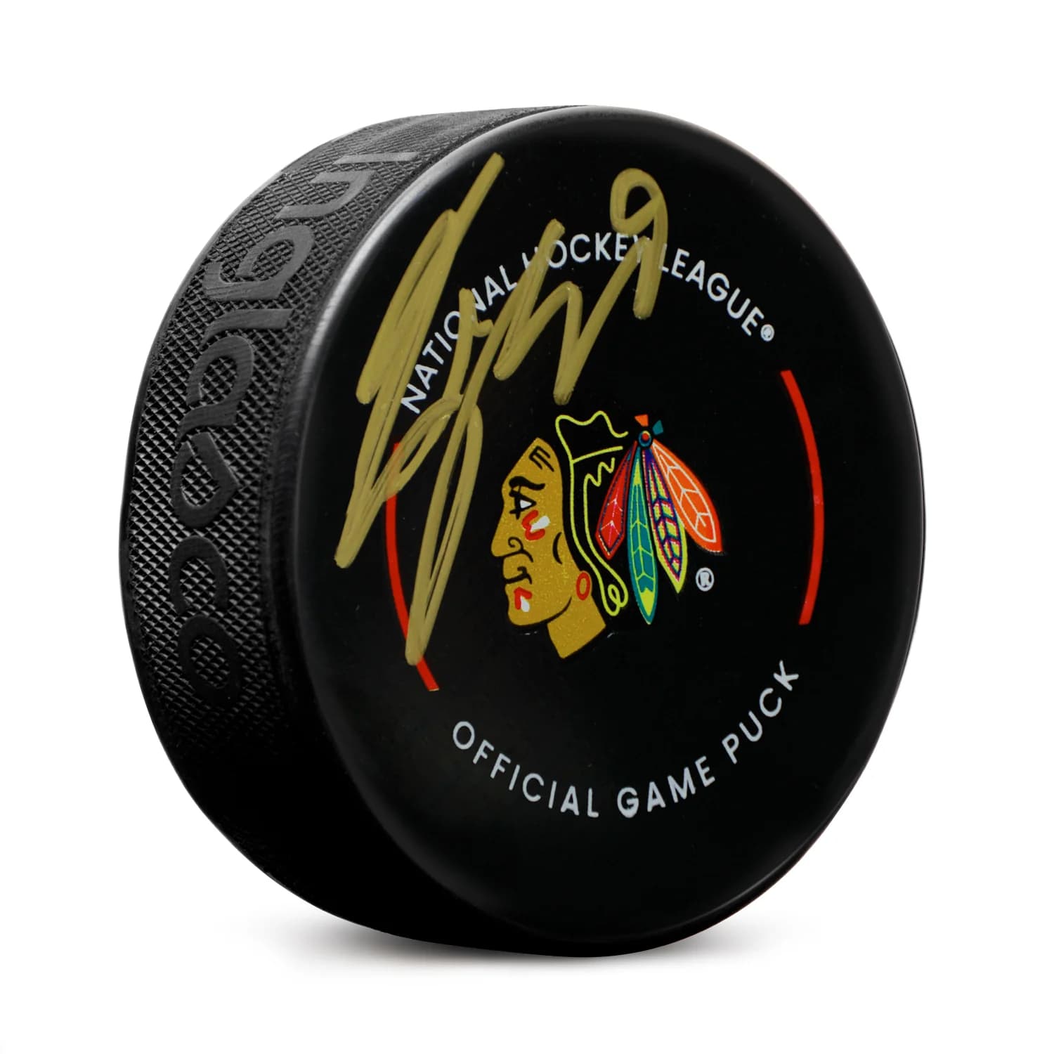 Tyler Bertuzzi Signed Chicago Blackhawks Official Game Puck Tyler Bertuzzi Puck game, Chicago Blackhawks, supplier stock photo
