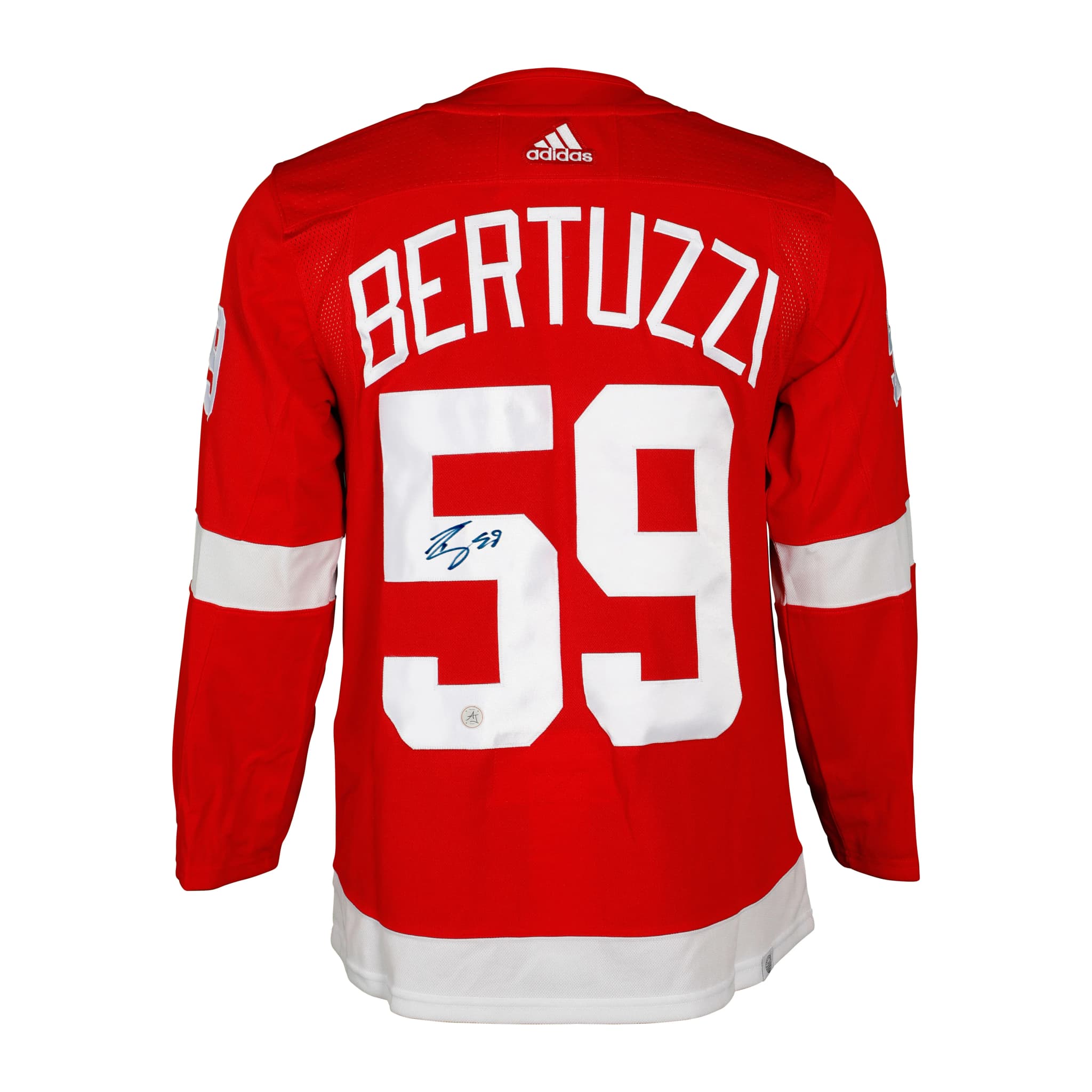 Tyler Bertuzzi Autographed Detroit Red Wings Red adidas Jersey Tyler Bertuzzi Jersey adidas, Detroit Red Wings, supplier stock photo