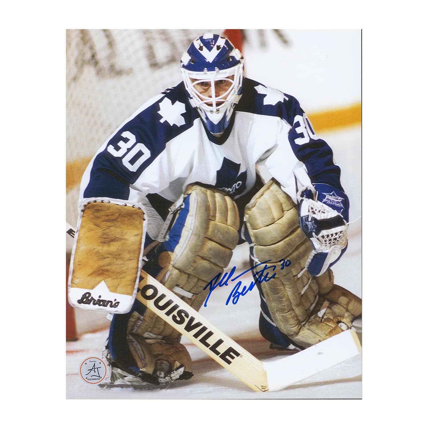 Allan Bester Autographed Toronto Maple Leafs Goalie 8x10 Photo Allan Bester Photo 8x10-goalie, Toronto Maple Leafs, supplier stock photo
