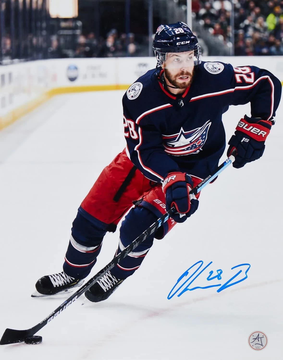 Oliver Bjorkstrand Signed Columbus Blue Jackets Hockey 11x14 Photo Oliver Bjorkstrand Photo 11x14-oliver-bjorkstrand-columbus-blue-jackets, Columbus Blue Jackets, supplier stock photo