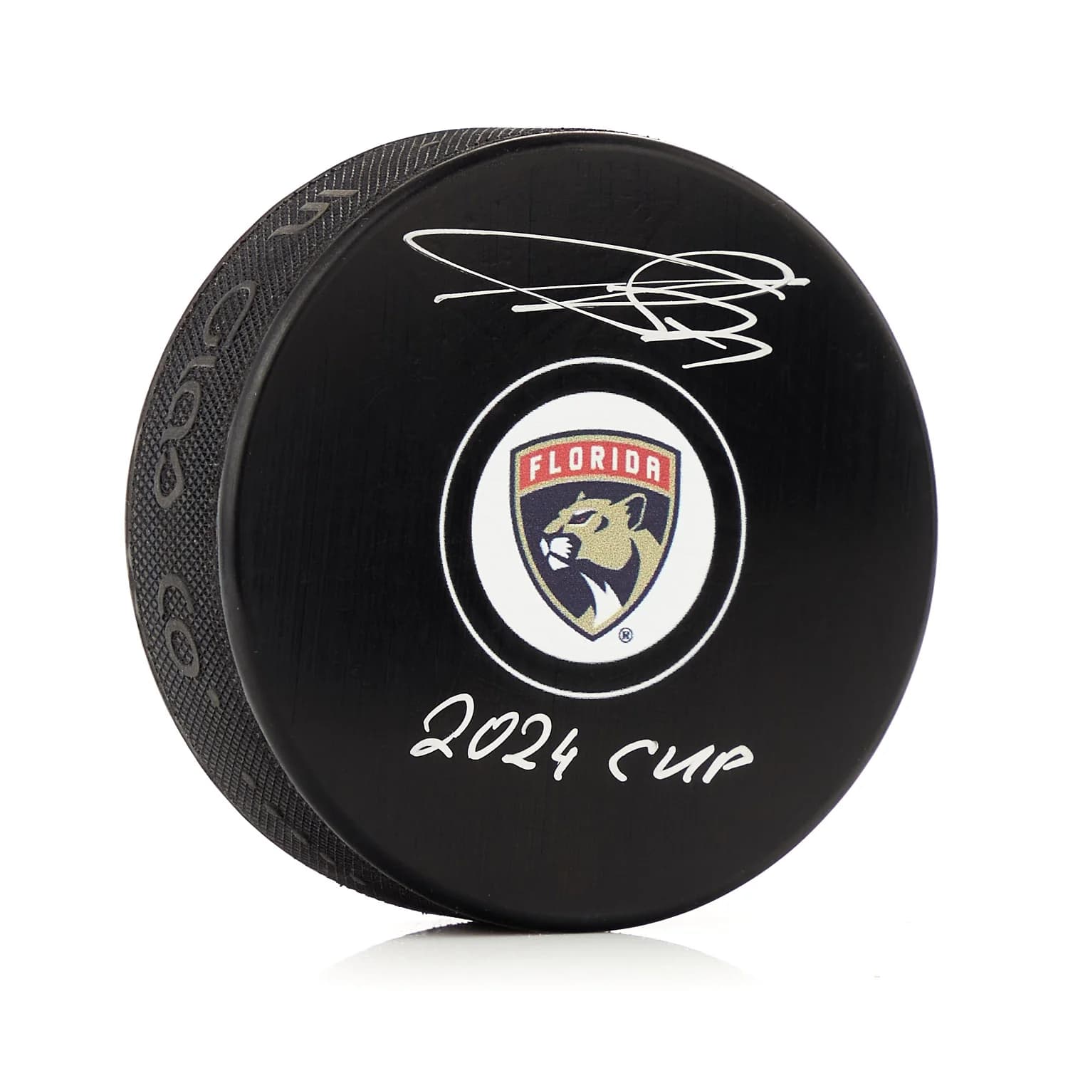Sergei Bobrovsky Autographed Florida Panthers Hockey Puck with 2024 Cup Note Sergei Bobrovsky Puck hockey-2024-cup-note, Florida Panthers, supplier stock photo